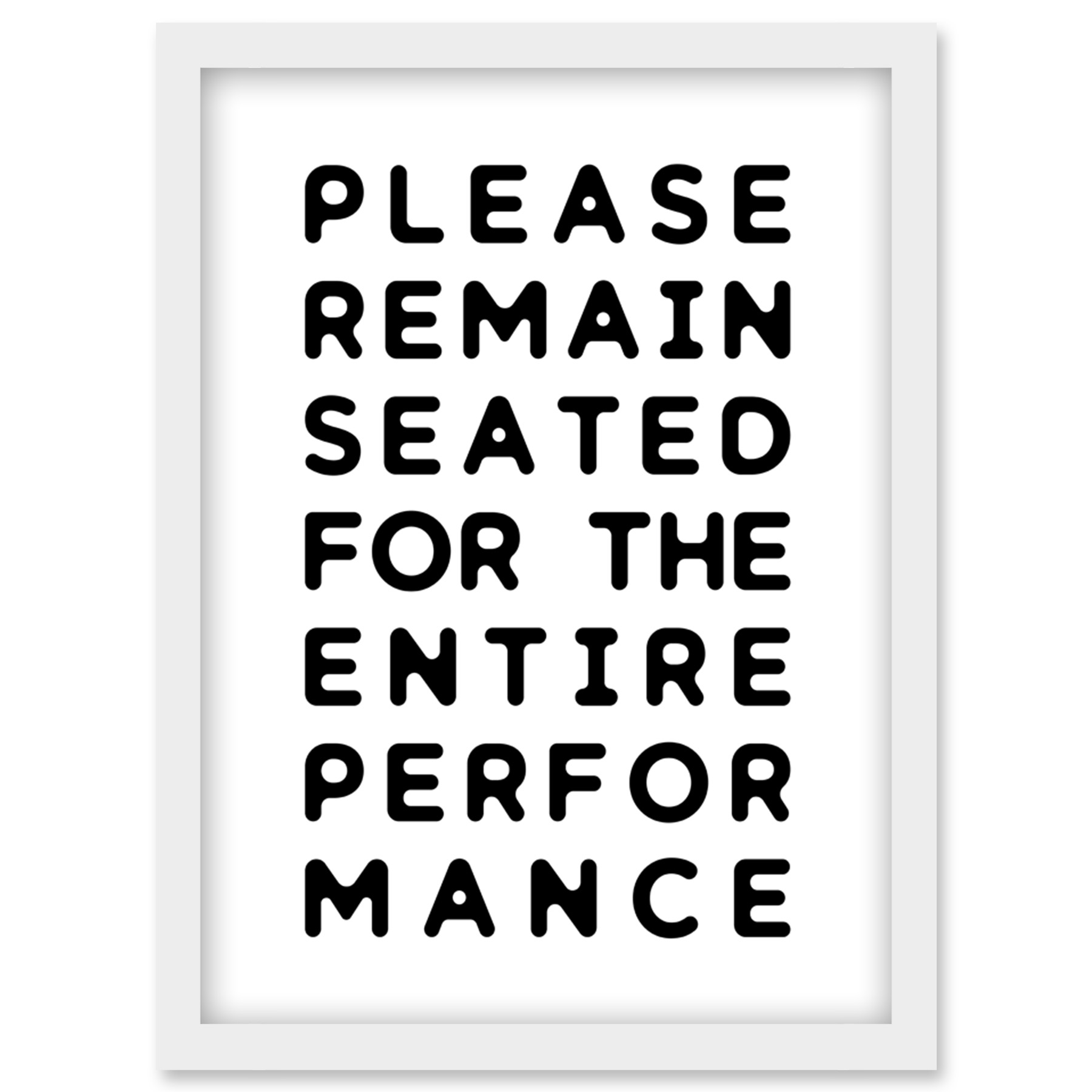 Lustiges WC Wandbild Bitte sitzen bleiben Badezimmer gerahmtes Kunstbild Druck A4 - Bild 26 von 31