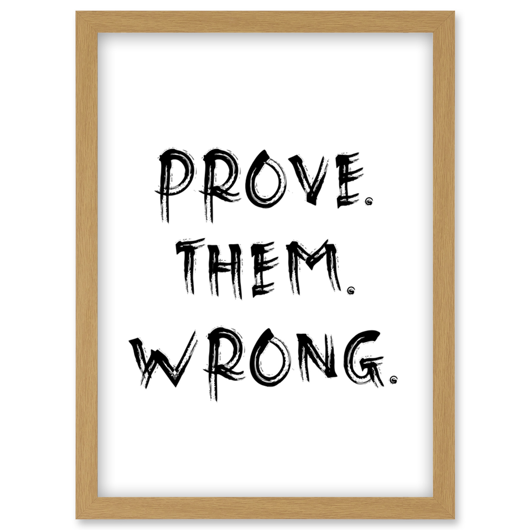 Prove Them Wrong Positive Motivational Gym Workout Framed Art Picture Print A4 - Picture 20 of 31