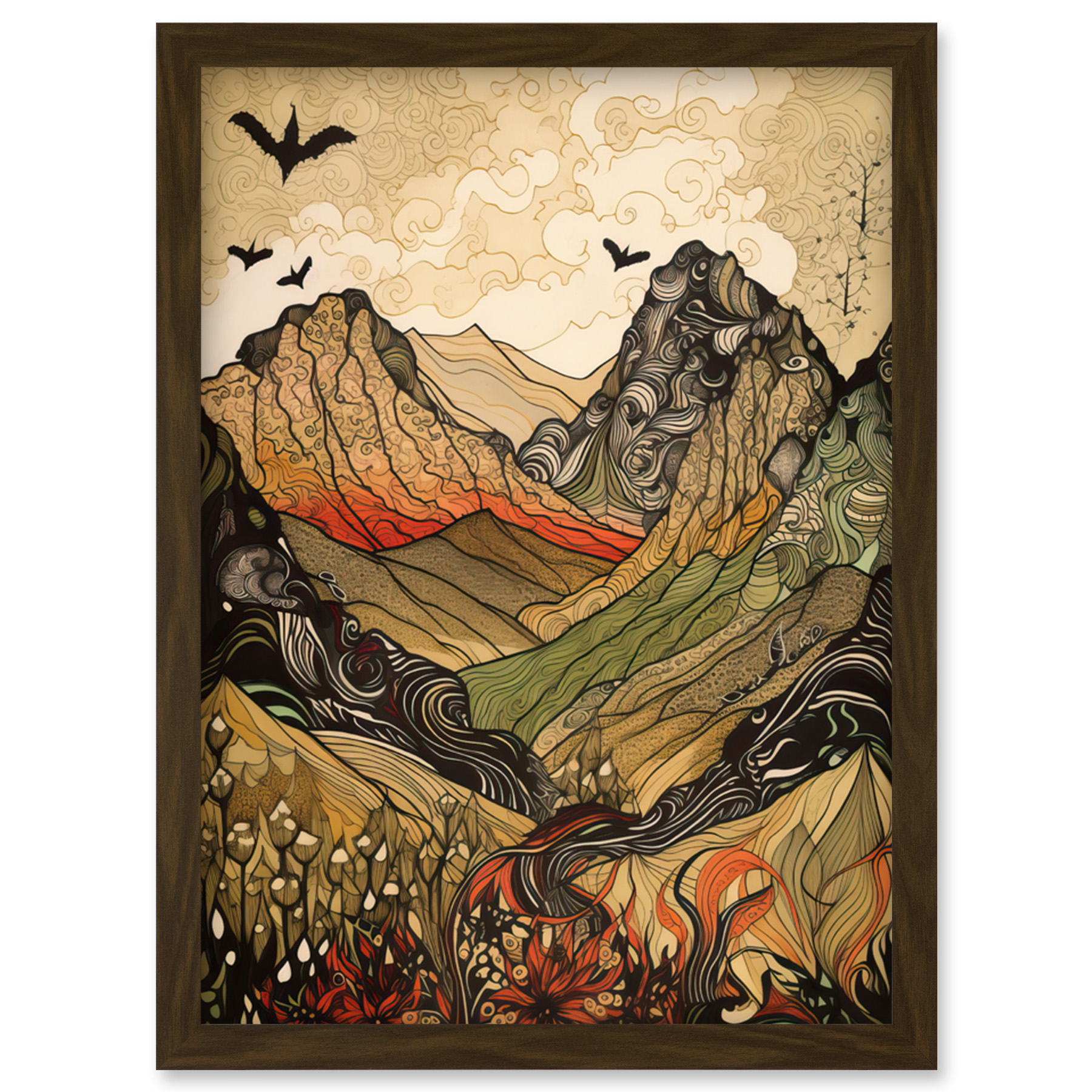 絵画 Mountain Landscape Shumu Fu, Mountain Landscape (87), Oil on Canvas (unsigned