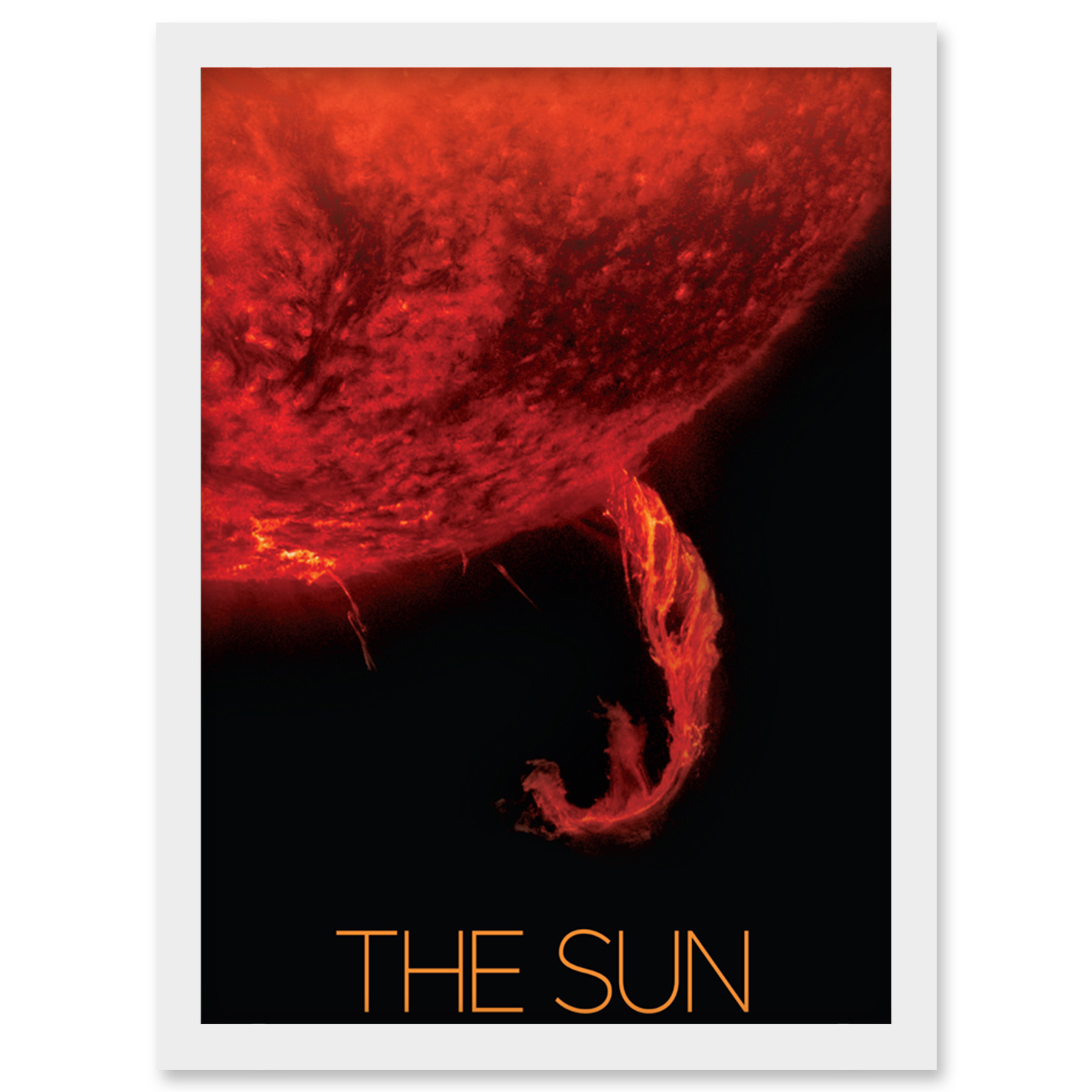 NASA Our Solar System The Sun Coronal Ejection Solar Filament Framed Wall Art A4