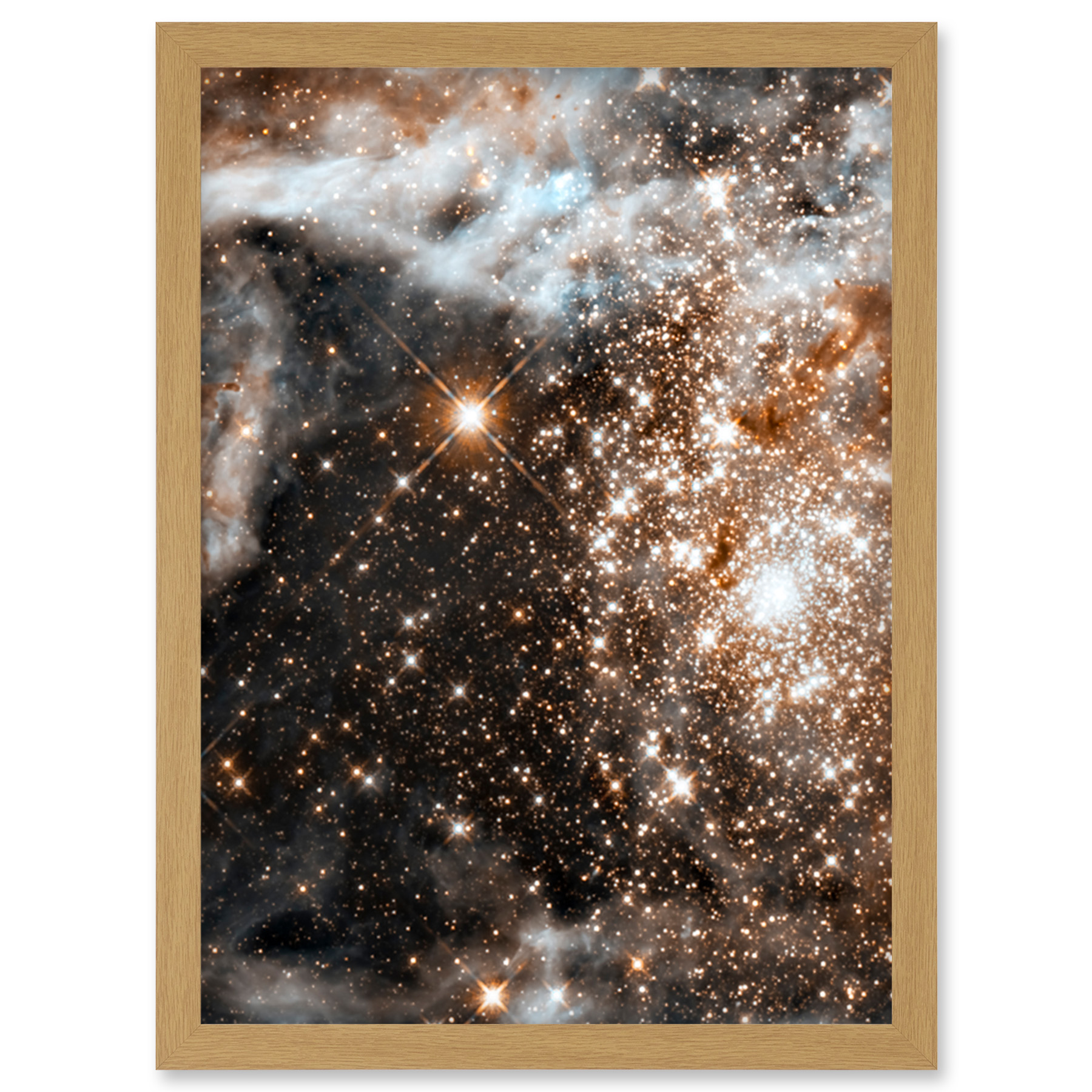 Hubble Space Telescope 30 Doradus Nebula Starbirth Region Framed Art Print A4