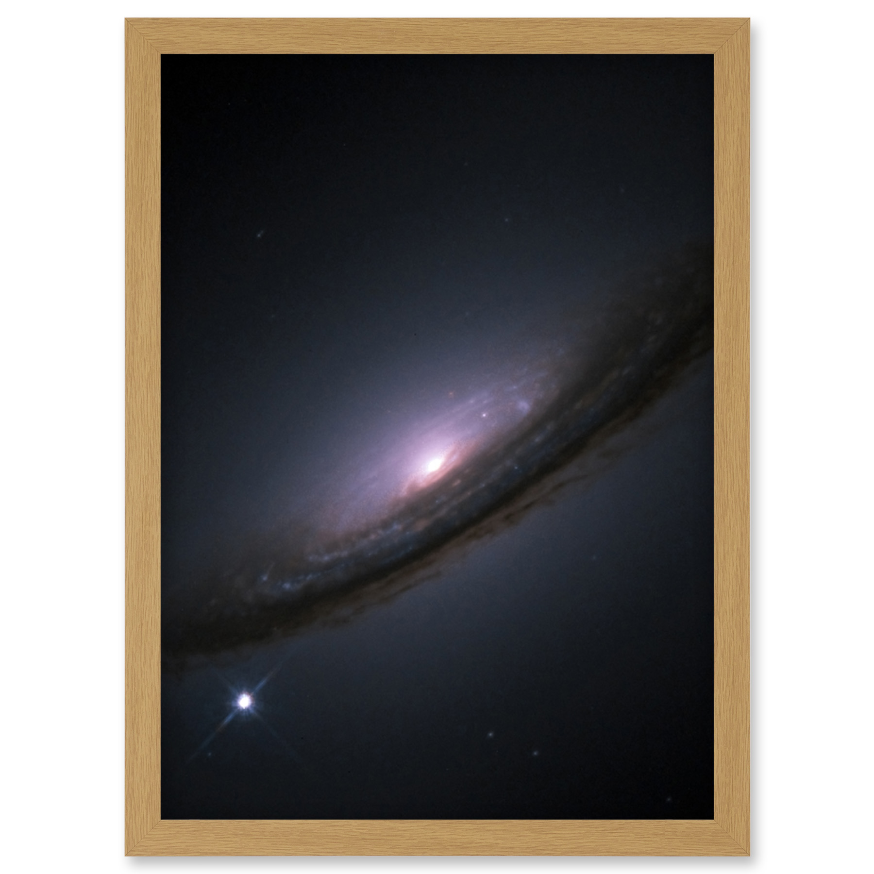 Hubble Space Telescope Supernova 1994D Lenticular Galaxy NGC 4526 Framed Art A4