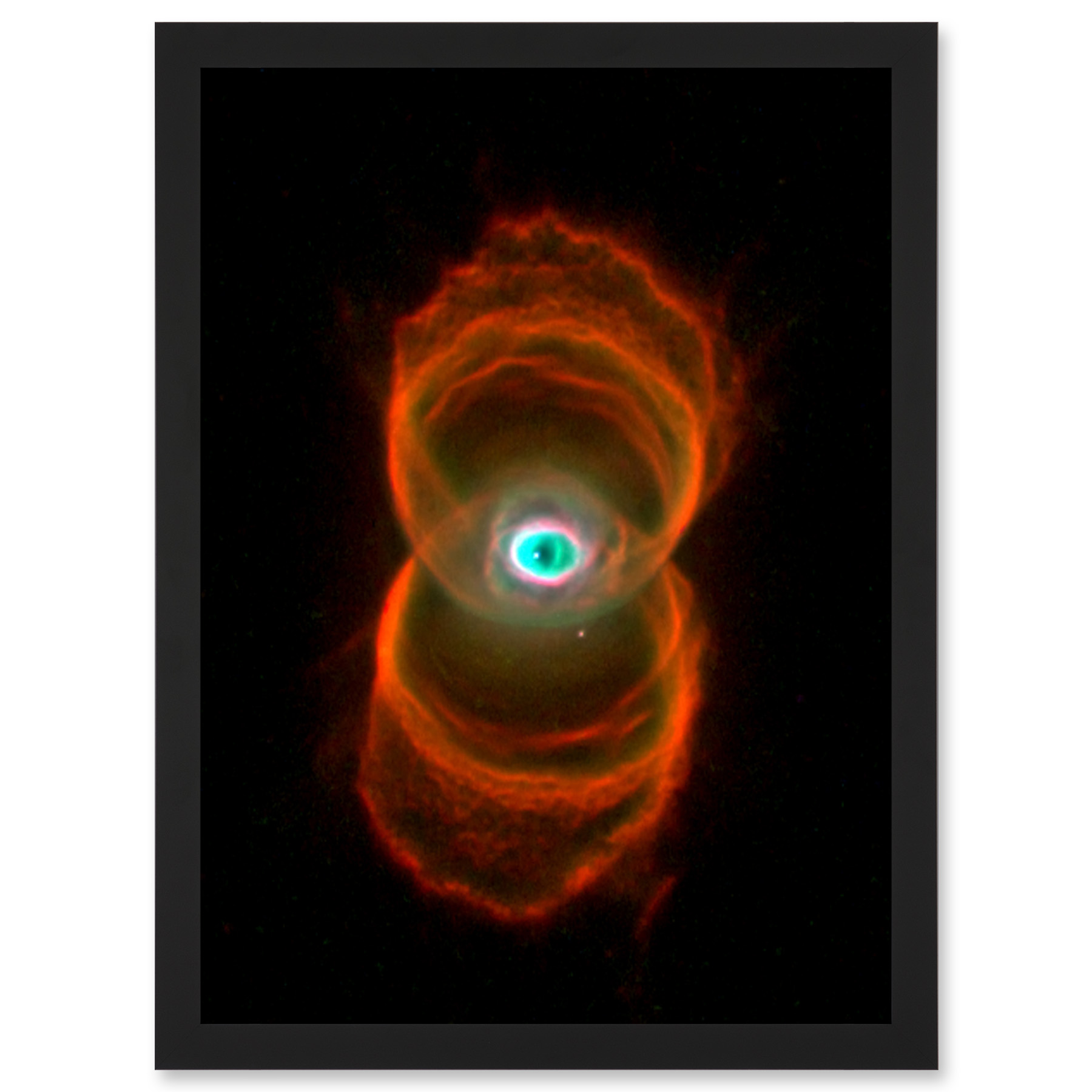 Hubble Space Telescope Planetary Nebula Mycn18 Hourglass Framed