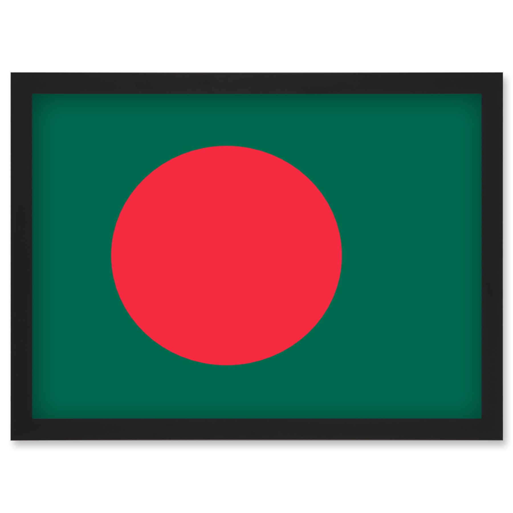 Bangladesh National Flag Country Poster Framed Wall Art Picture Print A4 - Picture 2 of 31