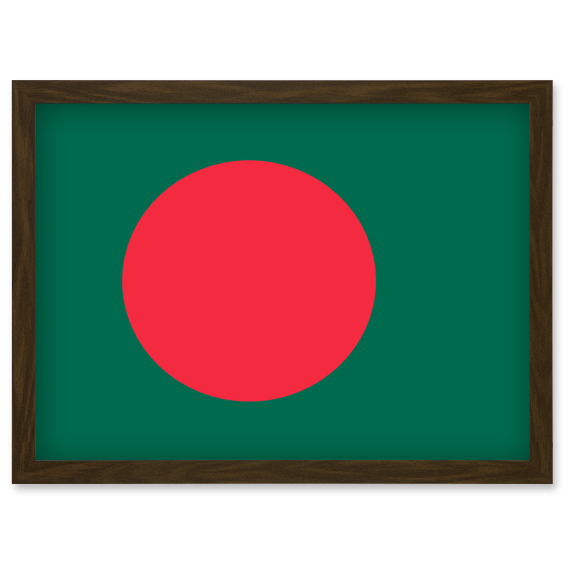 Bangladesh National Flag Country Poster Framed Wall Art Picture Print A4 - Picture 8 of 31