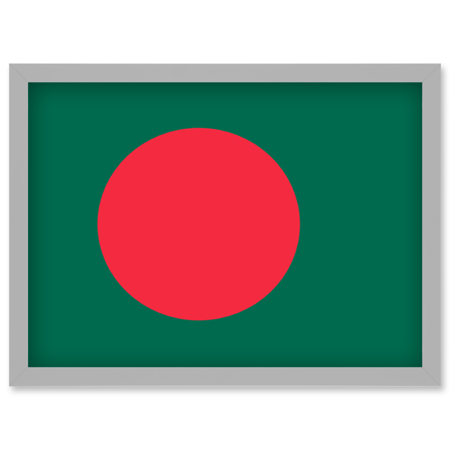 Bangladesh National Flag Country Poster Framed Wall Art Picture Print A4 - Picture 14 of 31