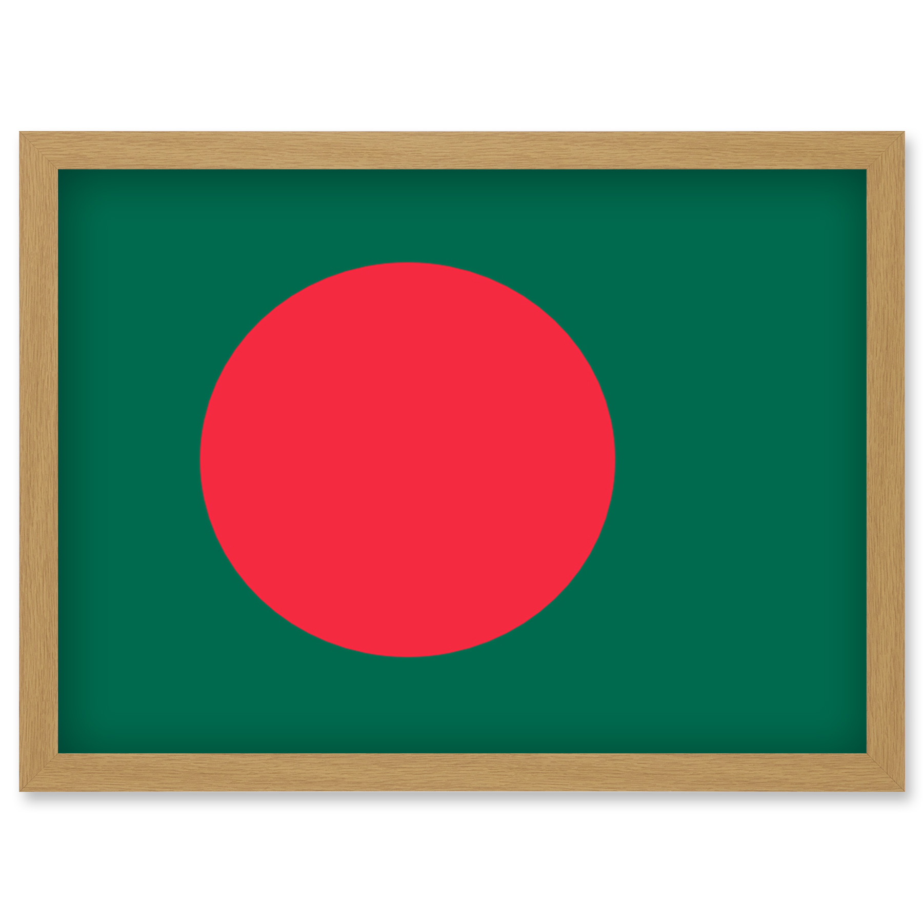 Bangladesh National Flag Country Poster Framed Wall Art Picture Print A4 - Picture 20 of 31