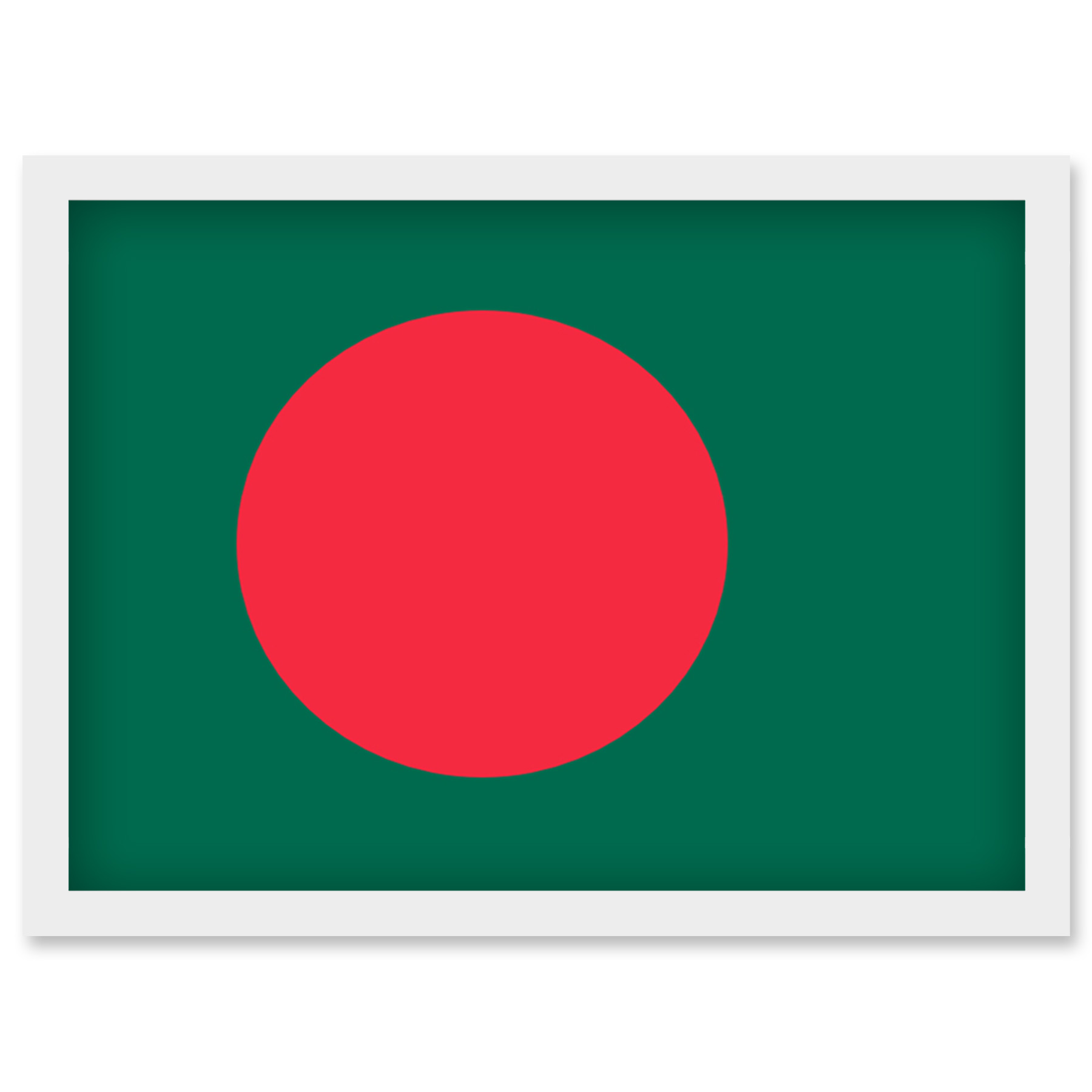 Bangladesh National Flag Country Poster Framed Wall Art Picture Print A4 - Picture 26 of 31
