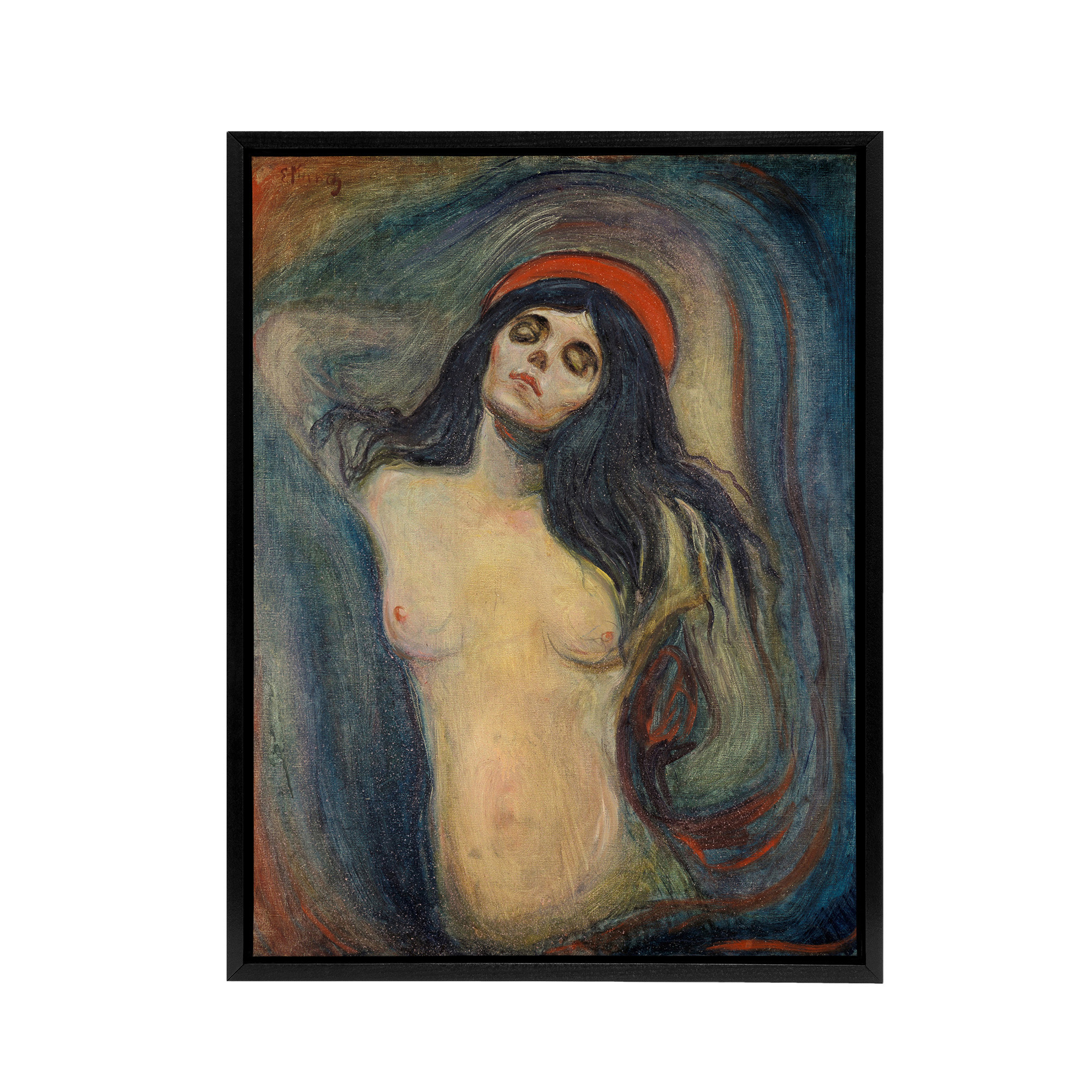 Edvard Munch Madonna Framed Canvas Wall Art Print