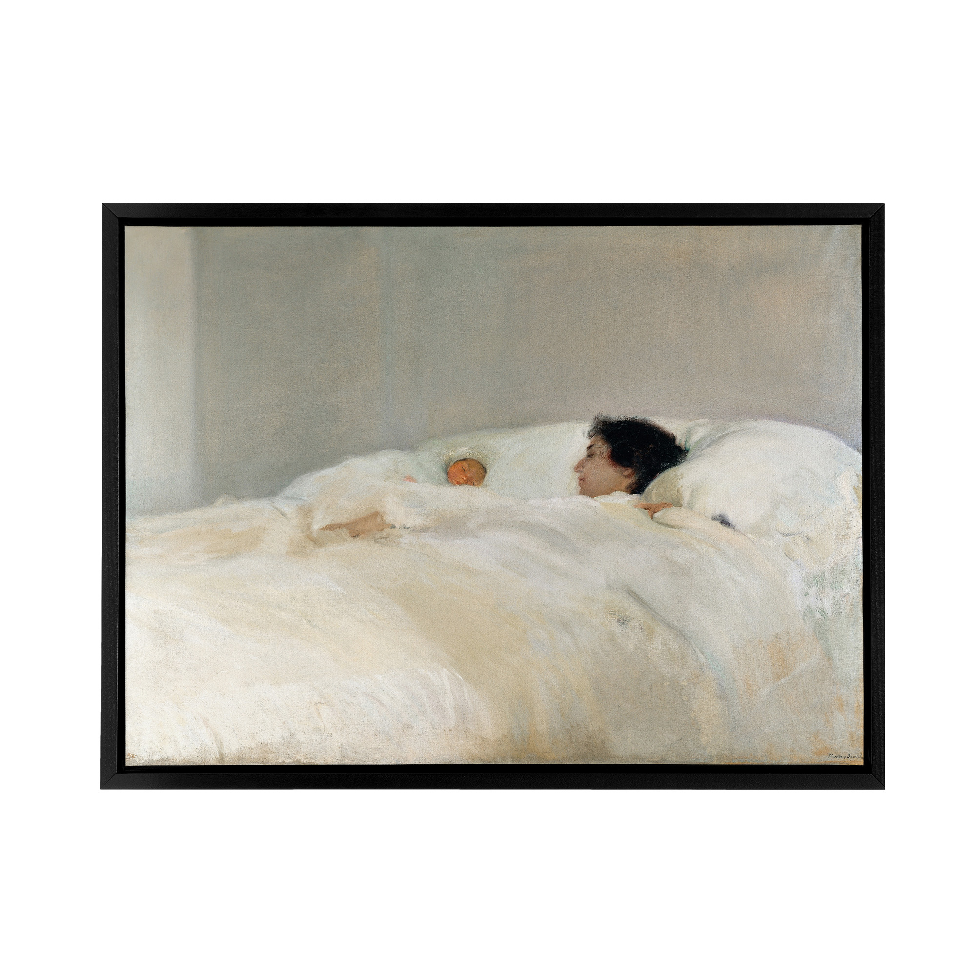 Joaquin Sorolla Y Bastida Mother Framed Canvas Wall Art Print