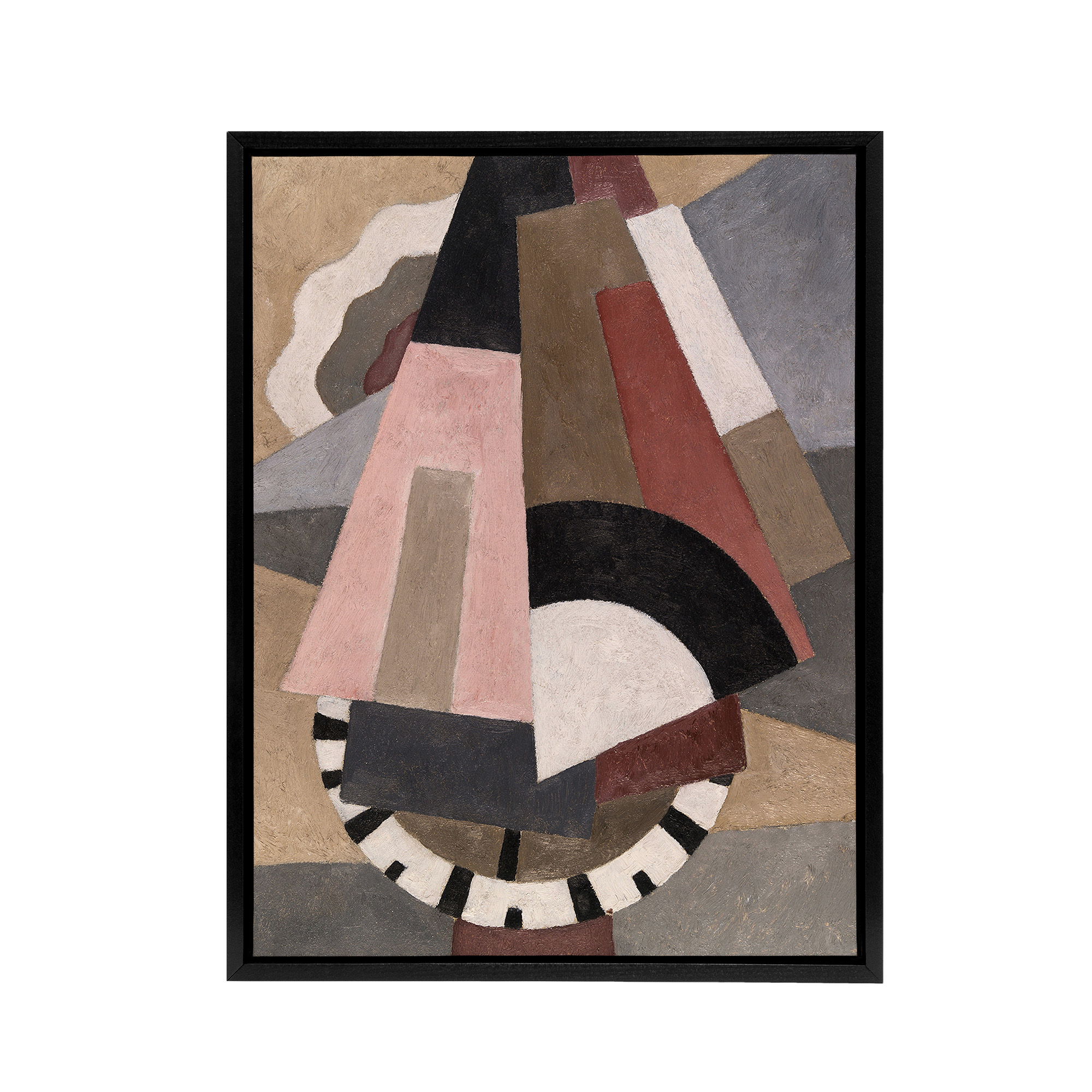 Provincetown Abstract Painting Hartley Black Framed Canvas Wall Art Print
