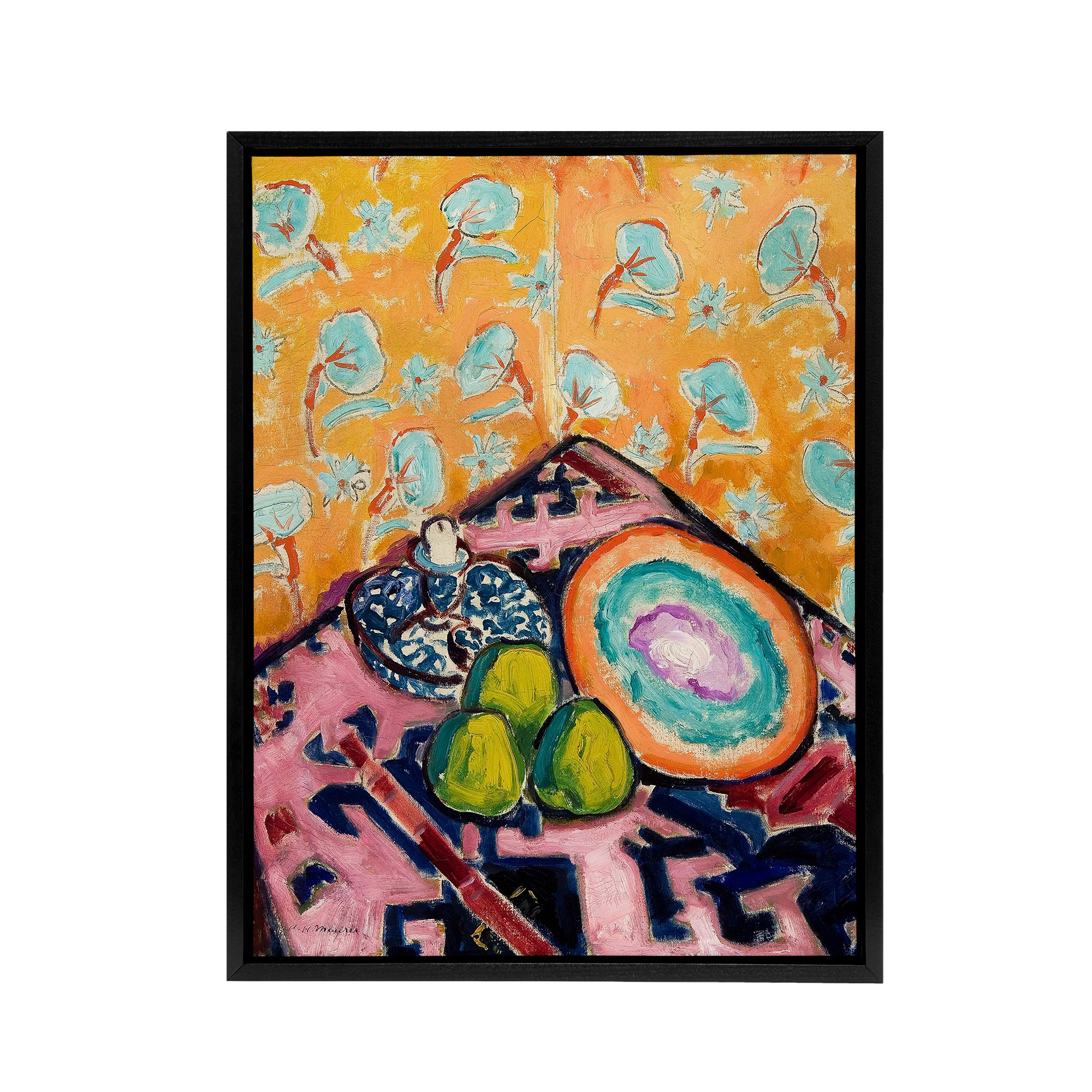 Alfred Henry Maurer Colourful Still Life Painting Framed Canvas Wall Art Print