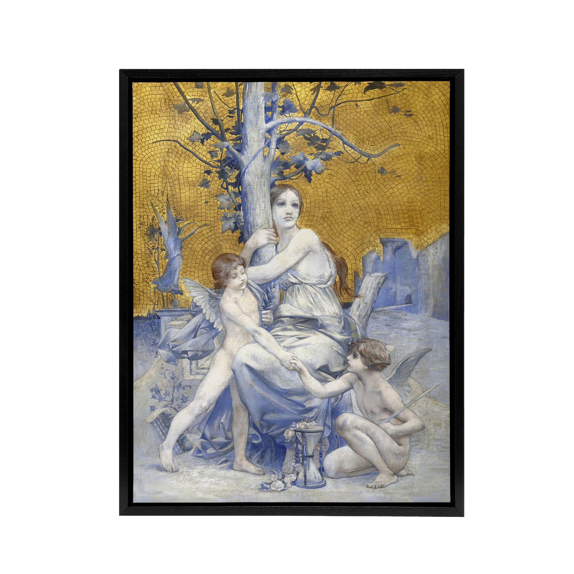Luc Olivier Merson Eternity The Allegory of Time Framed Canvas Wall Art Print