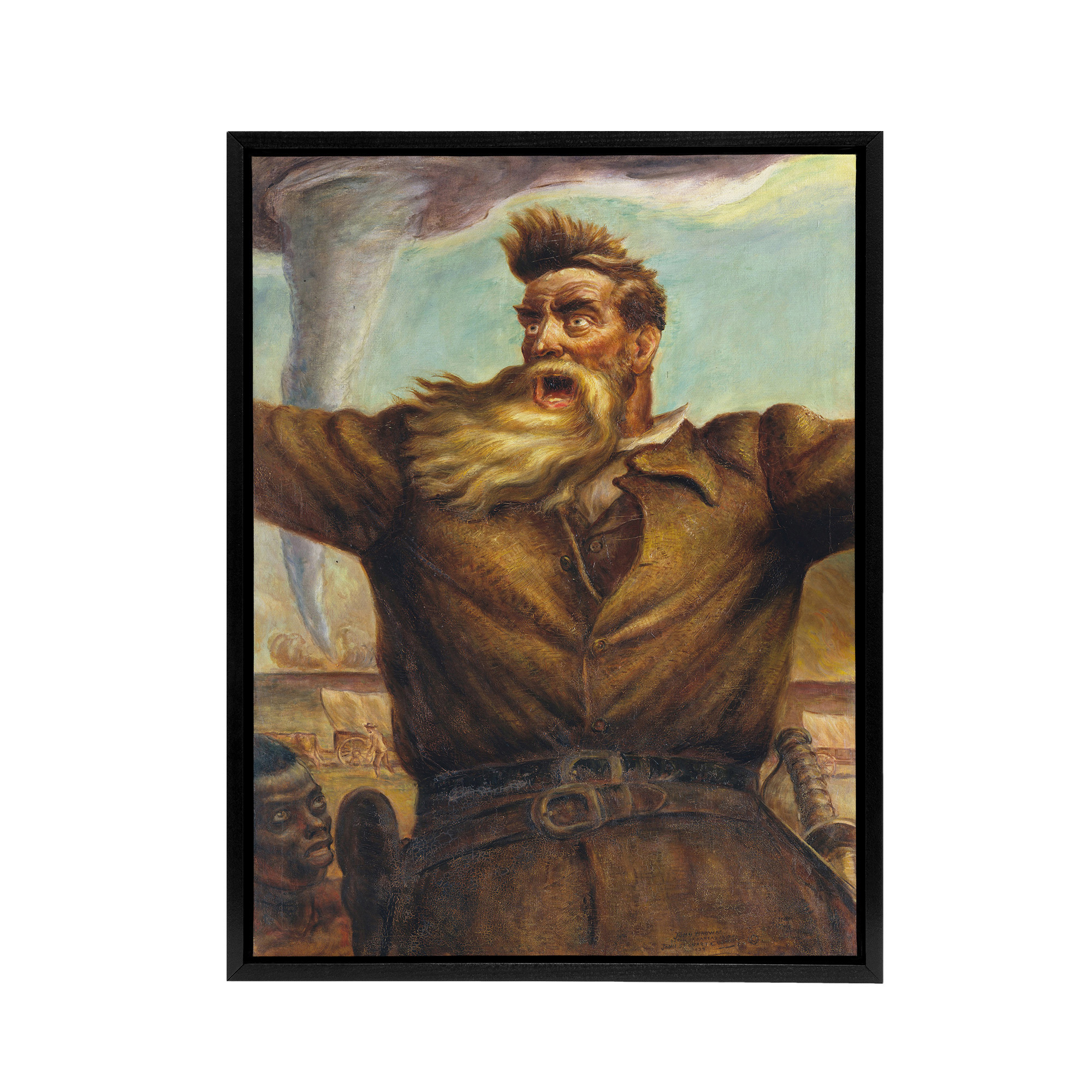 John S Curry Abolitionist John Brown Framed Canvas Wall Art Print