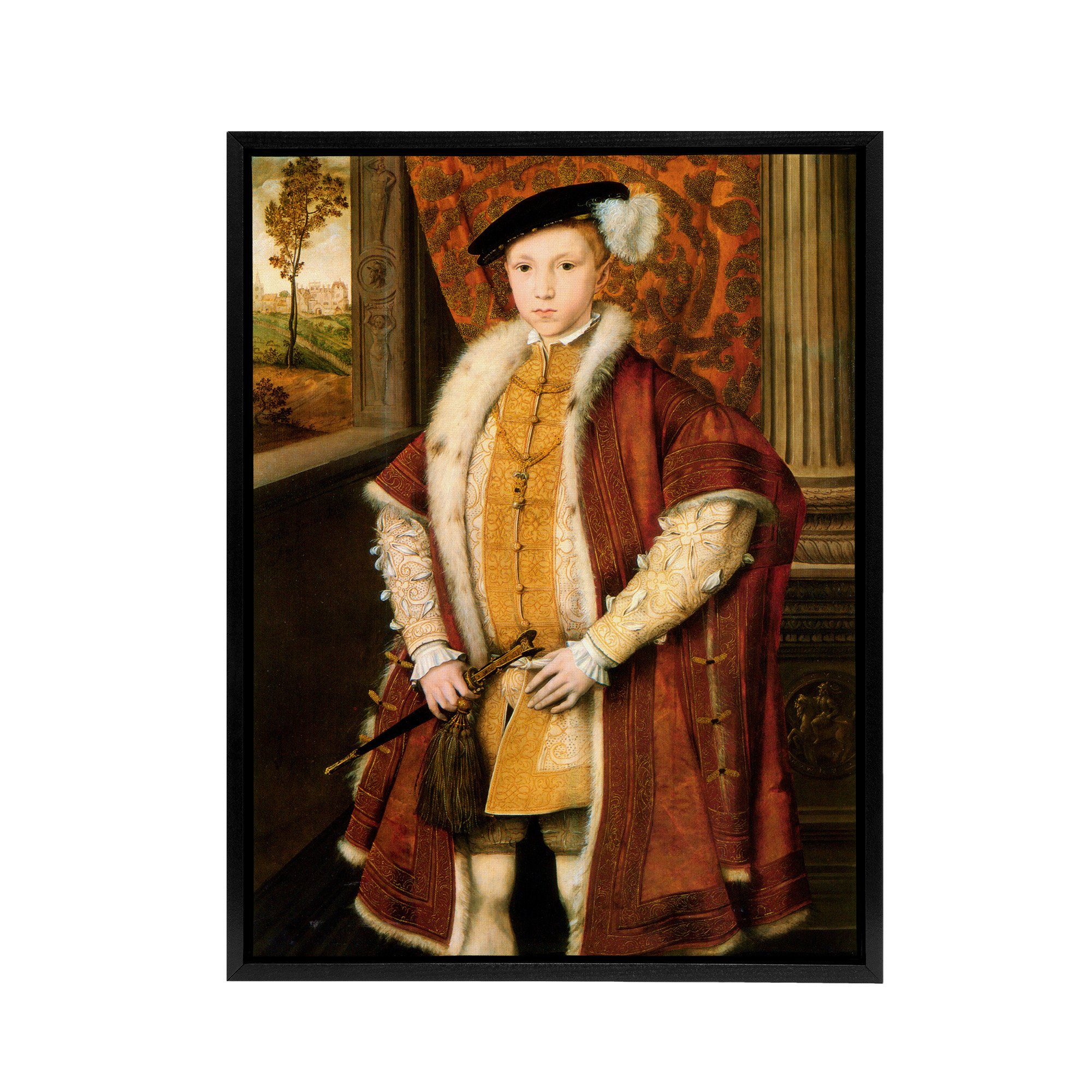 Scrots Edward VI Tudor England King Framed Canvas Wall Art Print