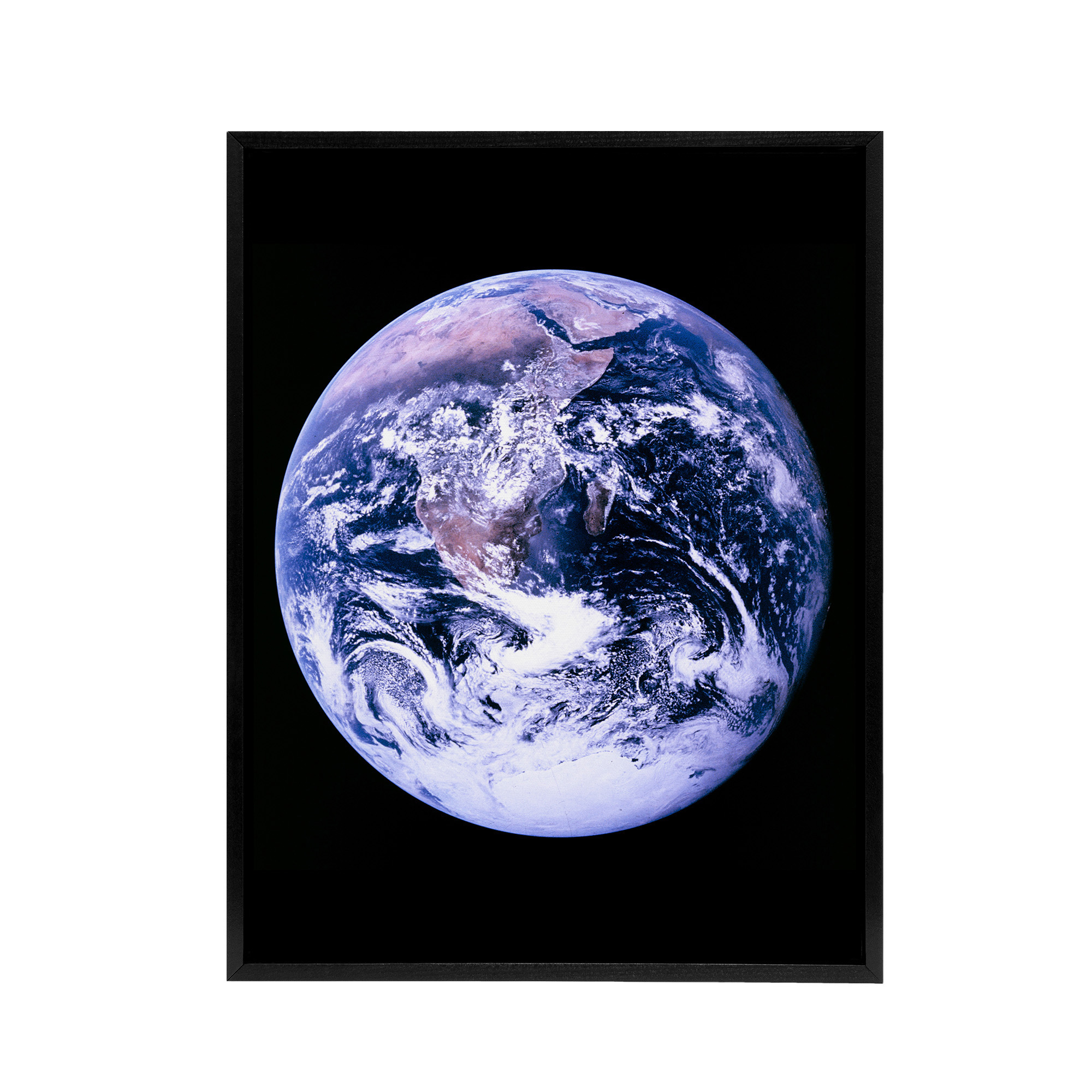 Space NASA Earth Apollo 17 Blue Marble Framed Canvas Wall Art Print