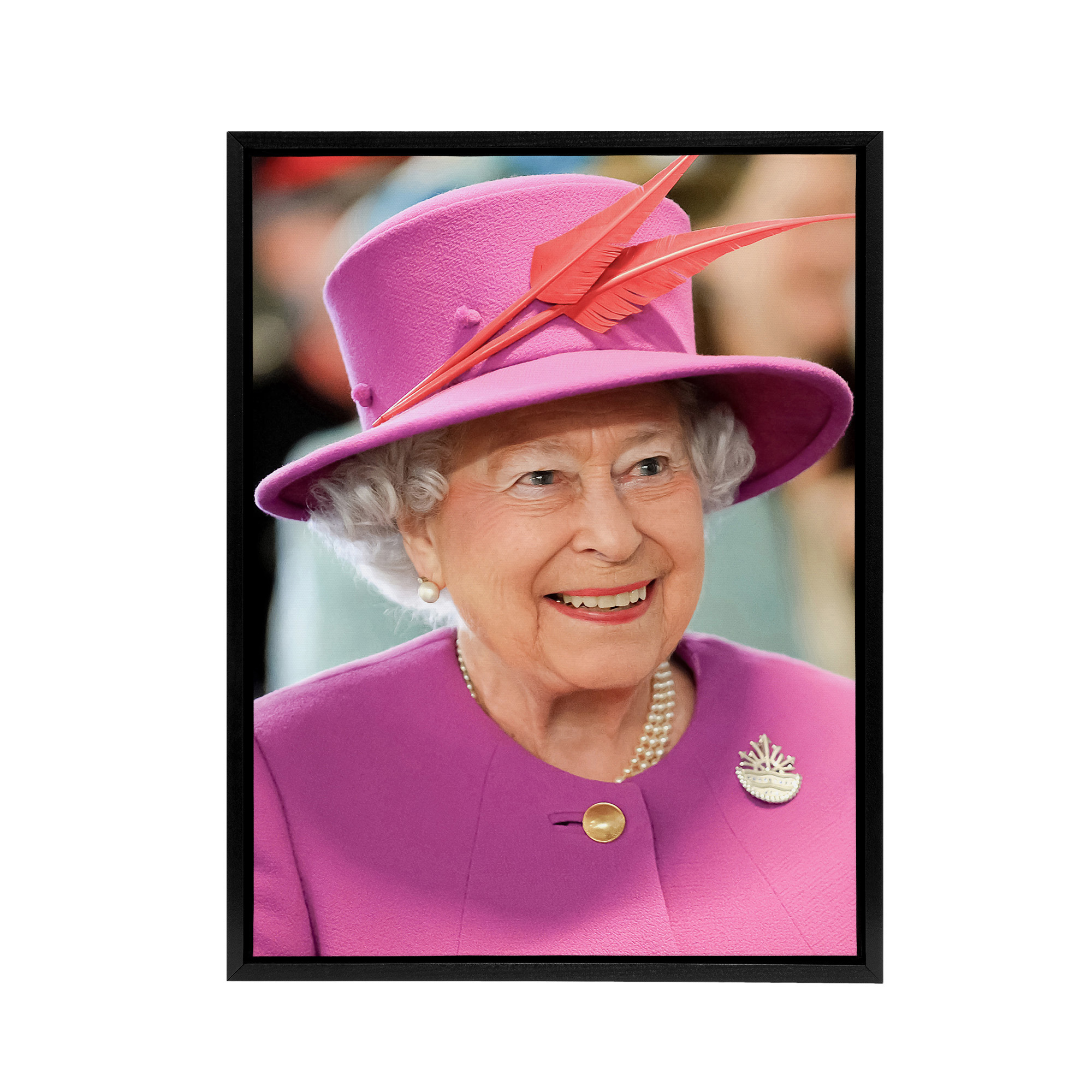 Joel Rouse Queen Elizabeth II Photograph Framed Canvas Wall Art Print
