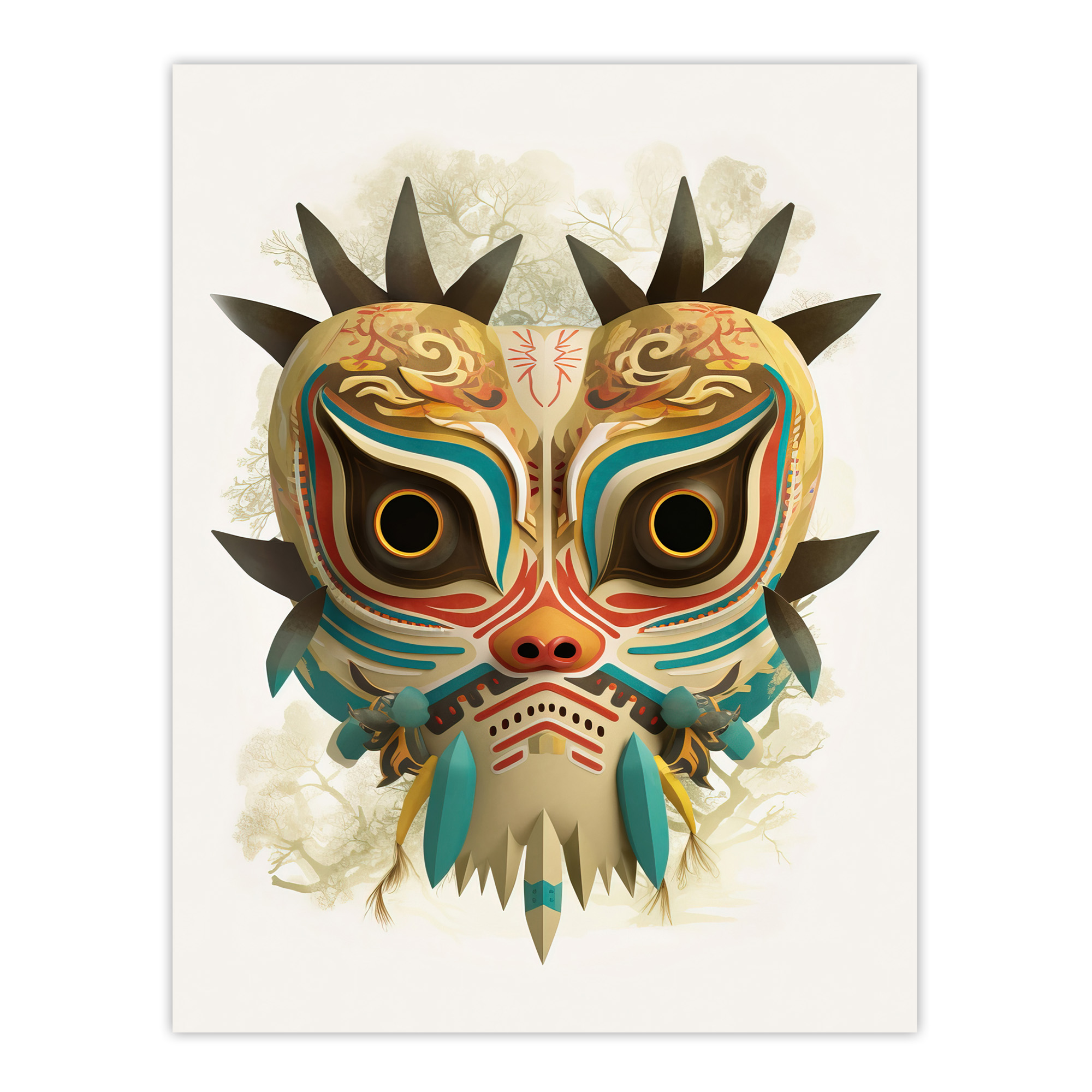 本 能面の彩色 Painting Techniques for Noh Masks