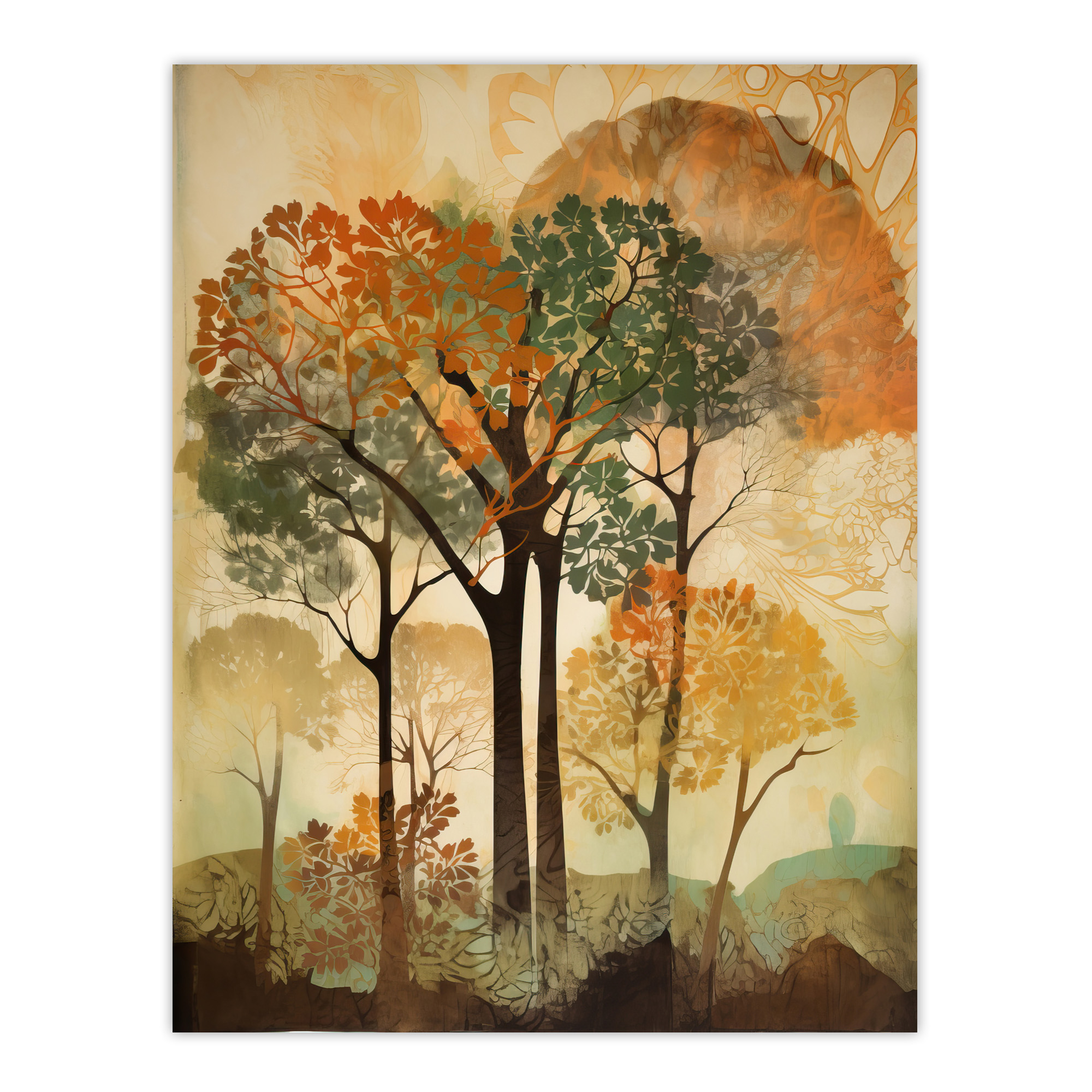 Autumn Again By George Sinclair Earthy Vintage Aesthetic Wall Art