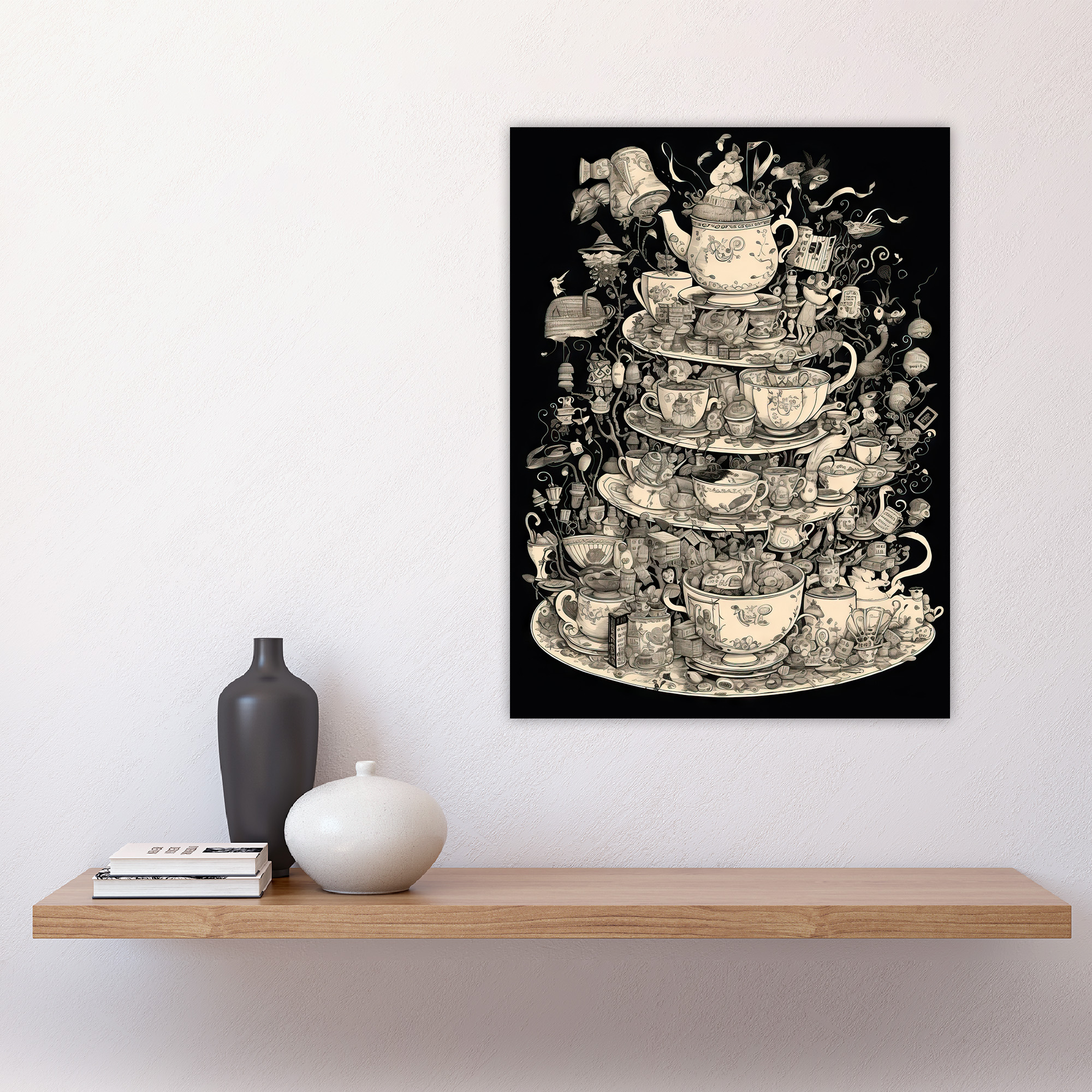 Alice In Wonderland Mad Hatter Tea Party Adventure Painting Art Poster Print - Picture 5 of 26