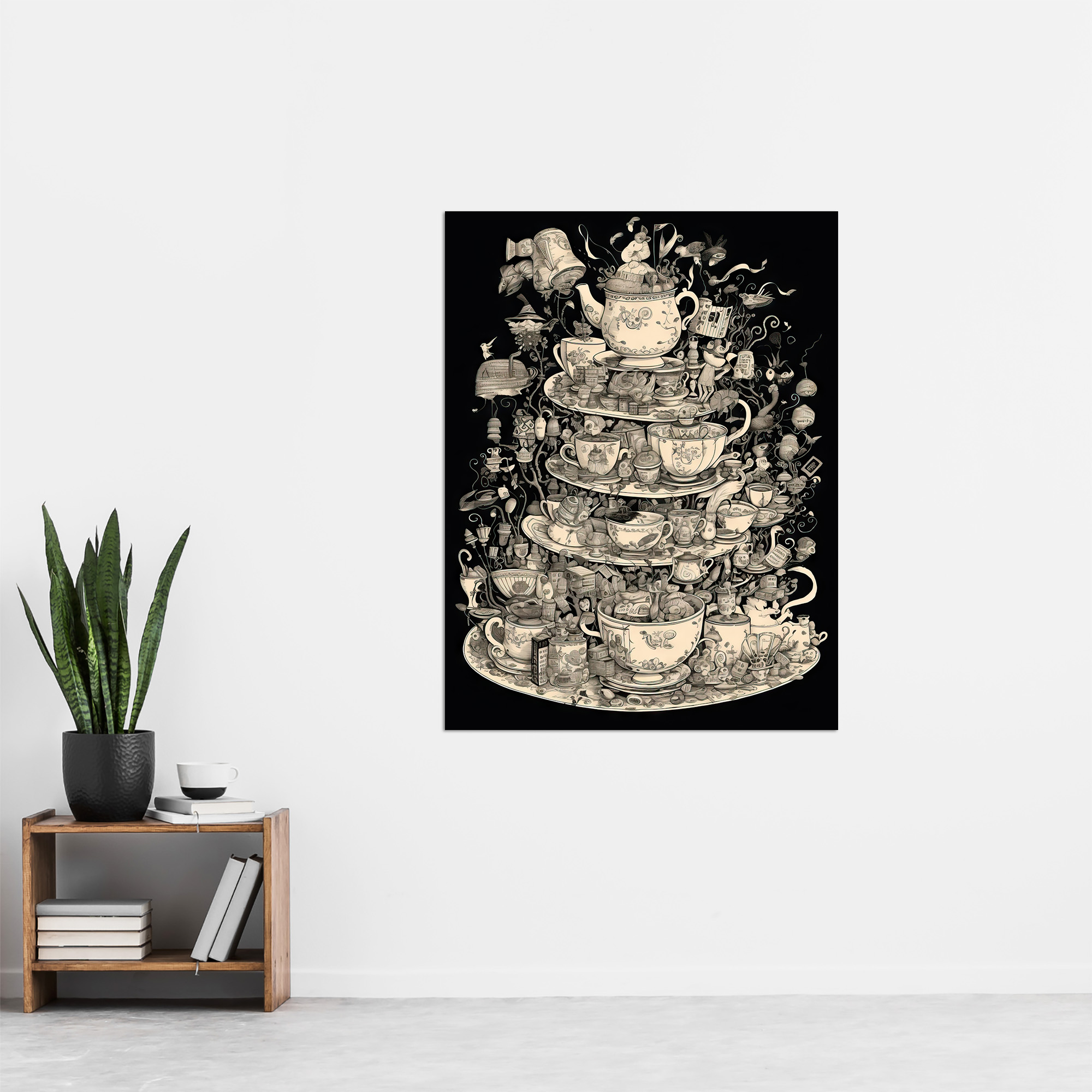 Alice In Wonderland Mad Hatter Tea Party Adventure Painting Art Poster Print - Picture 10 of 26