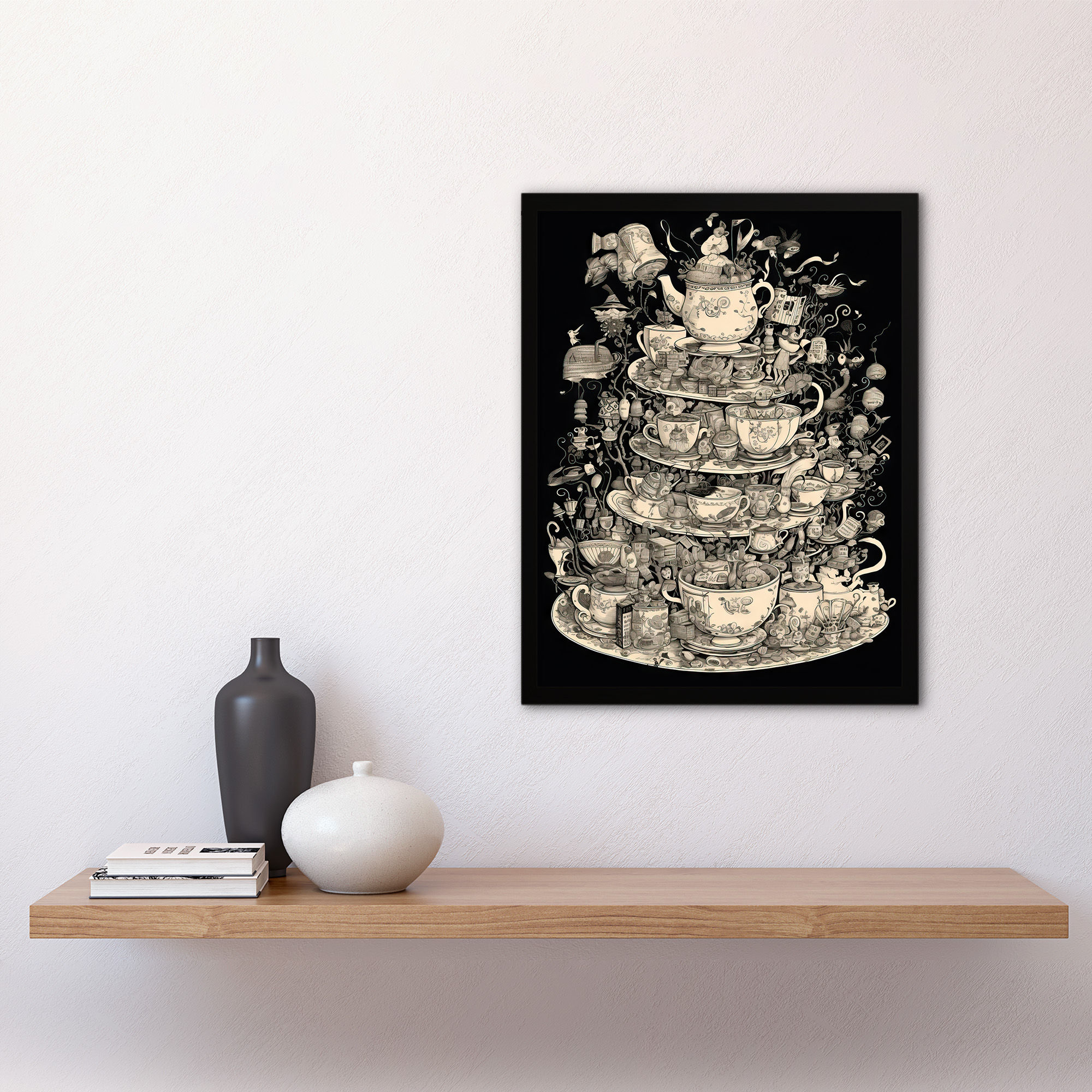 Alice In Wonderland Mad Hatter Tea Party Adventure Painting Art Poster Print - Picture 20 of 26