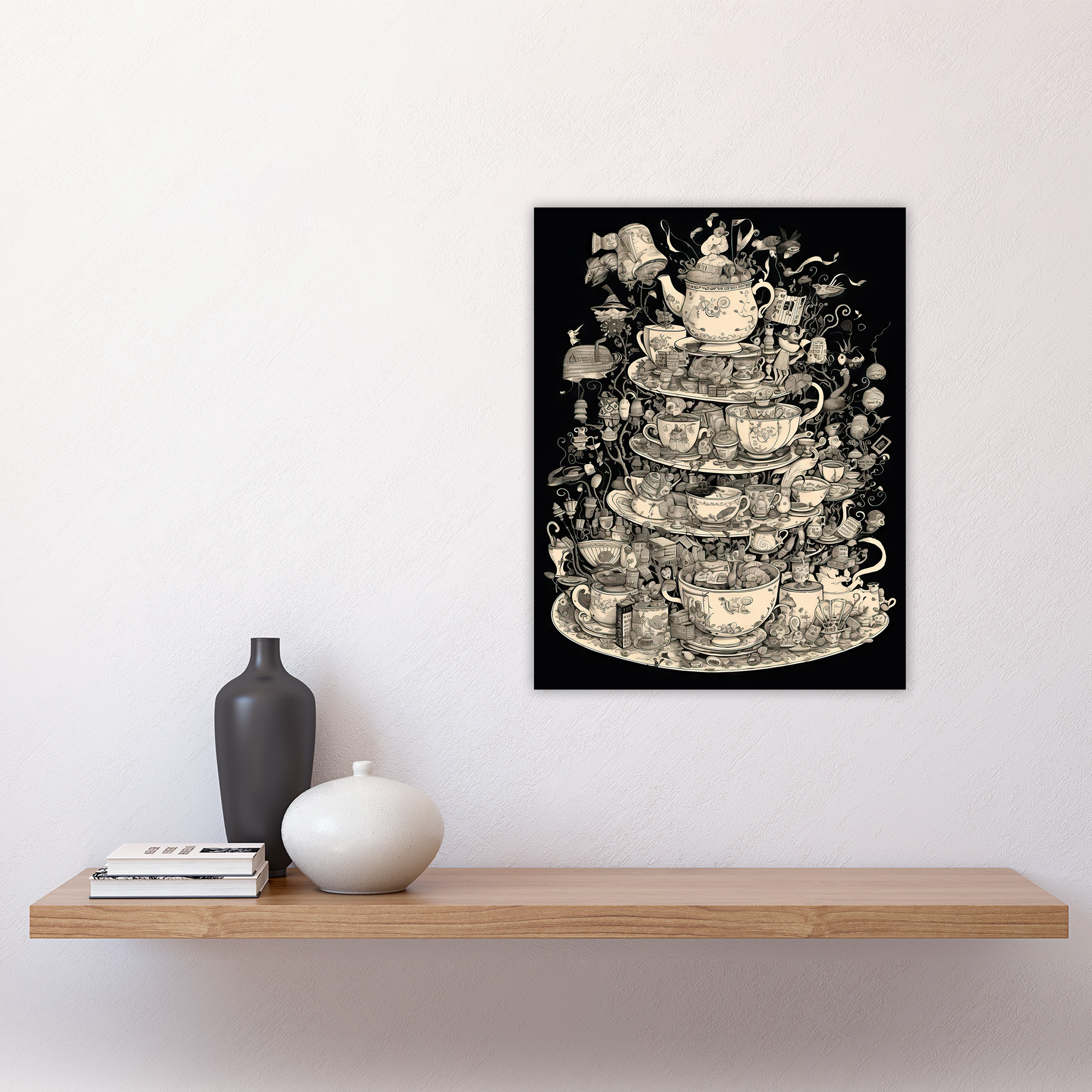 Alice In Wonderland Mad Hatter Tea Party Adventure Painting Art Poster Print - Picture 25 of 26