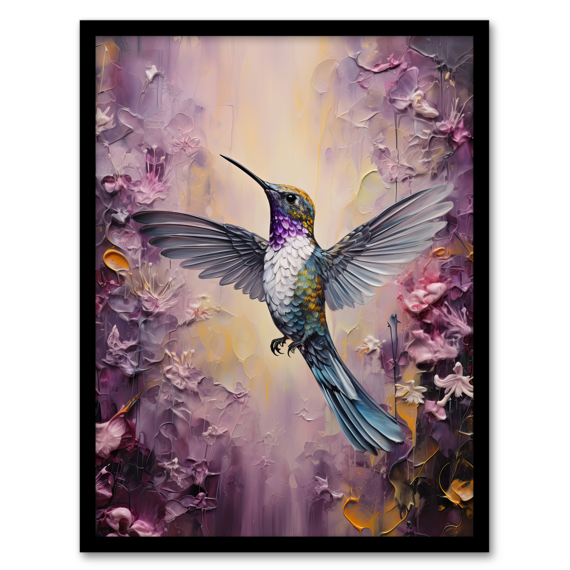 Hummingbird - 30x40cm (12x16in) / Square