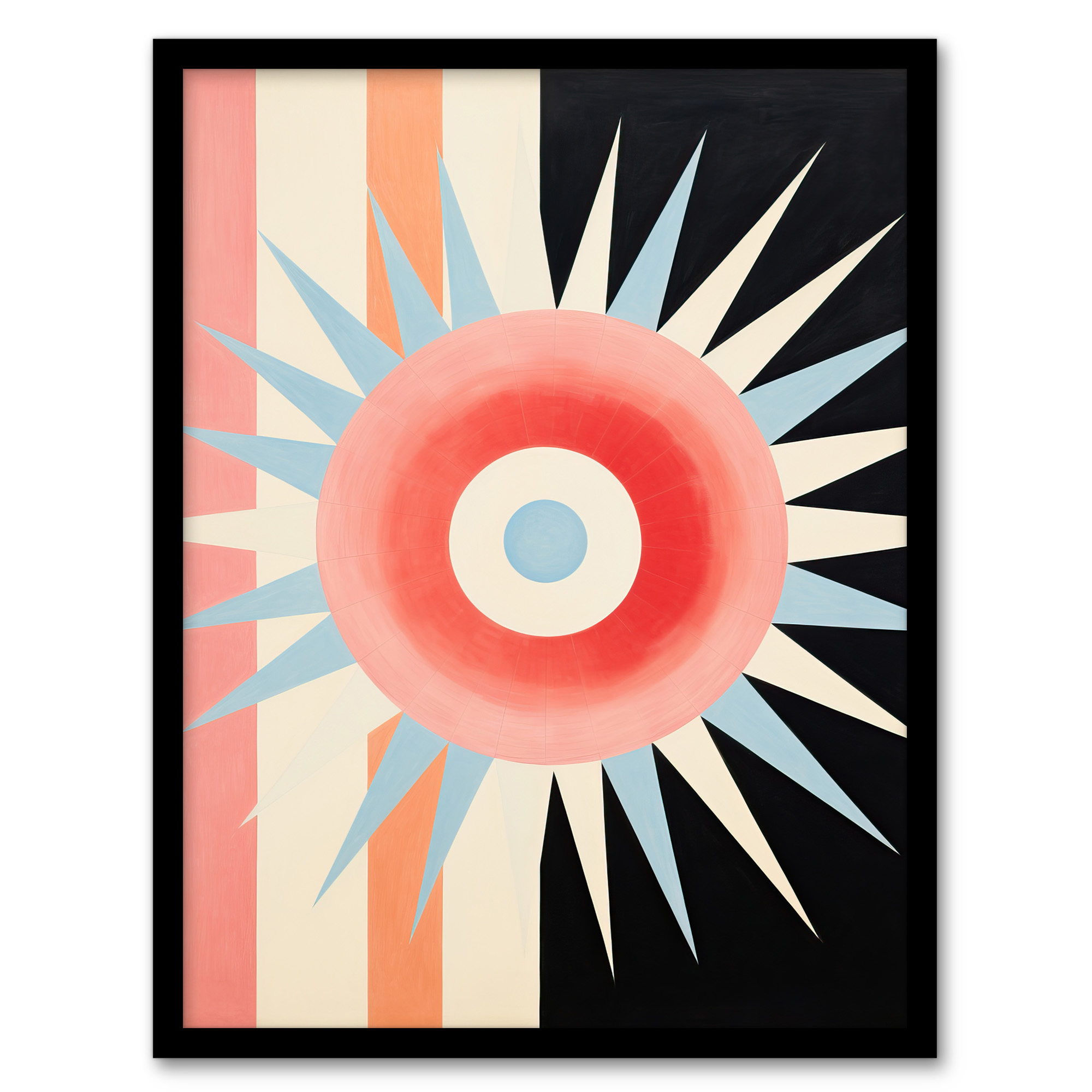 Aquarius Supernova Universe Sun Abstract Minimalist Wall Art Poster Print