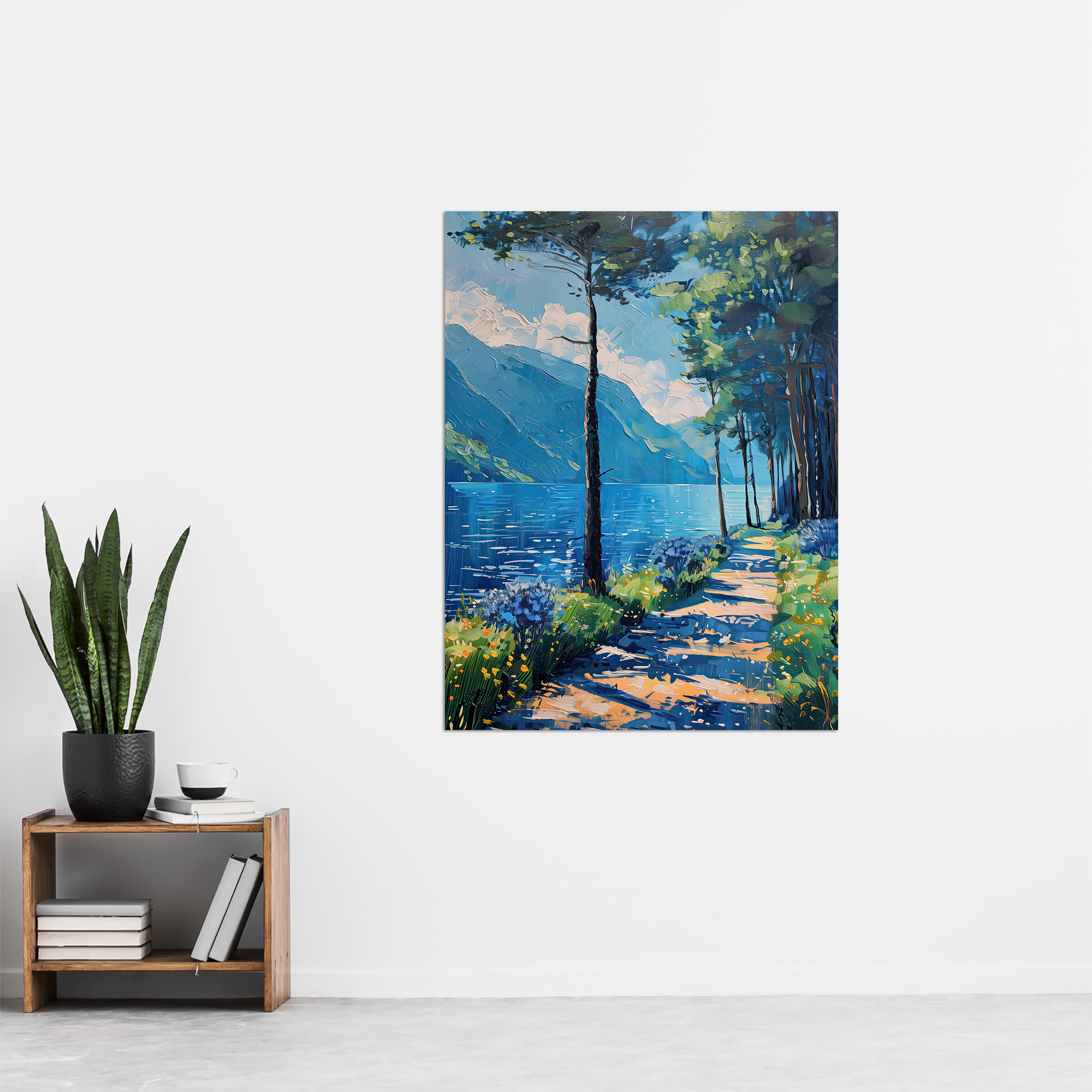 Lake District Acrylic Landscape Summer England Wall Art Poster Print - Picture 10 of 26
