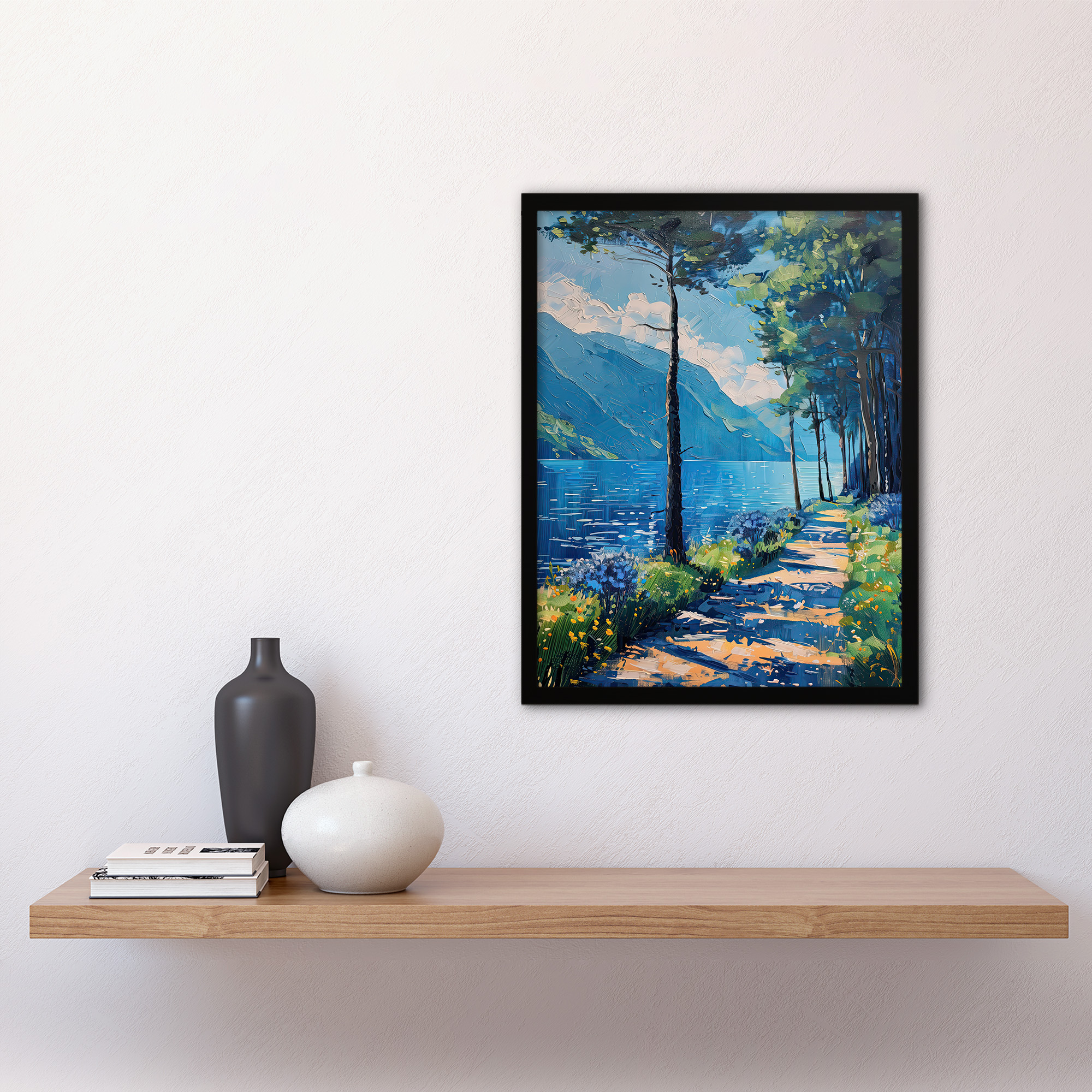 Lake District Acrylic Landscape Summer England Wall Art Poster Print - Picture 20 of 26