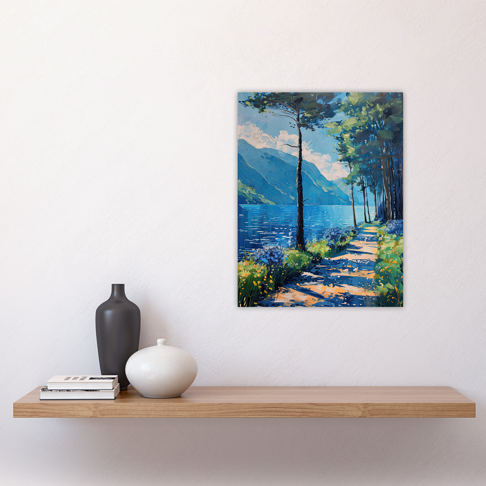 Lake District Acrylic Landscape Summer England Wall Art Poster Print - Picture 25 of 26