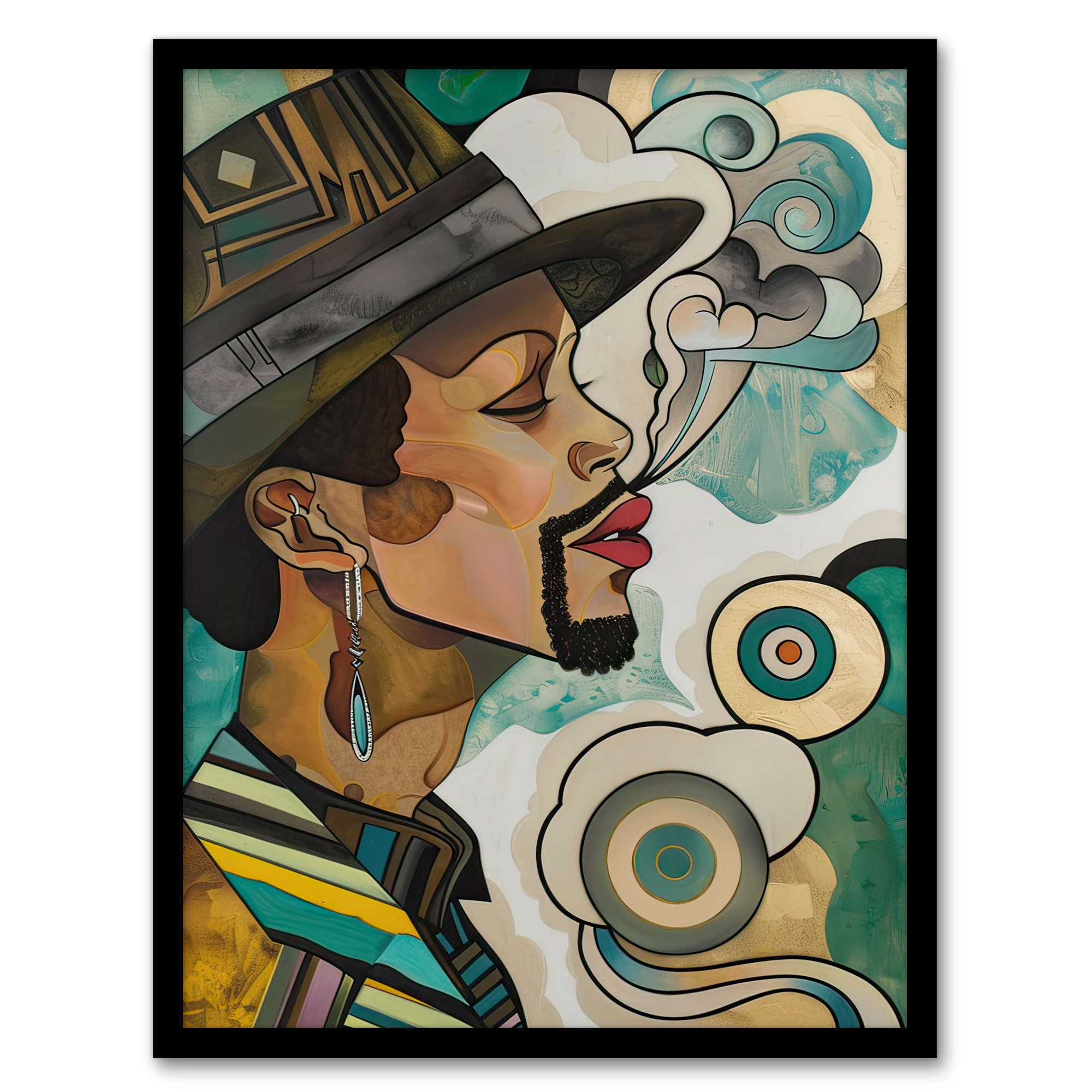 Minneapolis Sound Musician Trippy Portrait Wall Art Poster Print