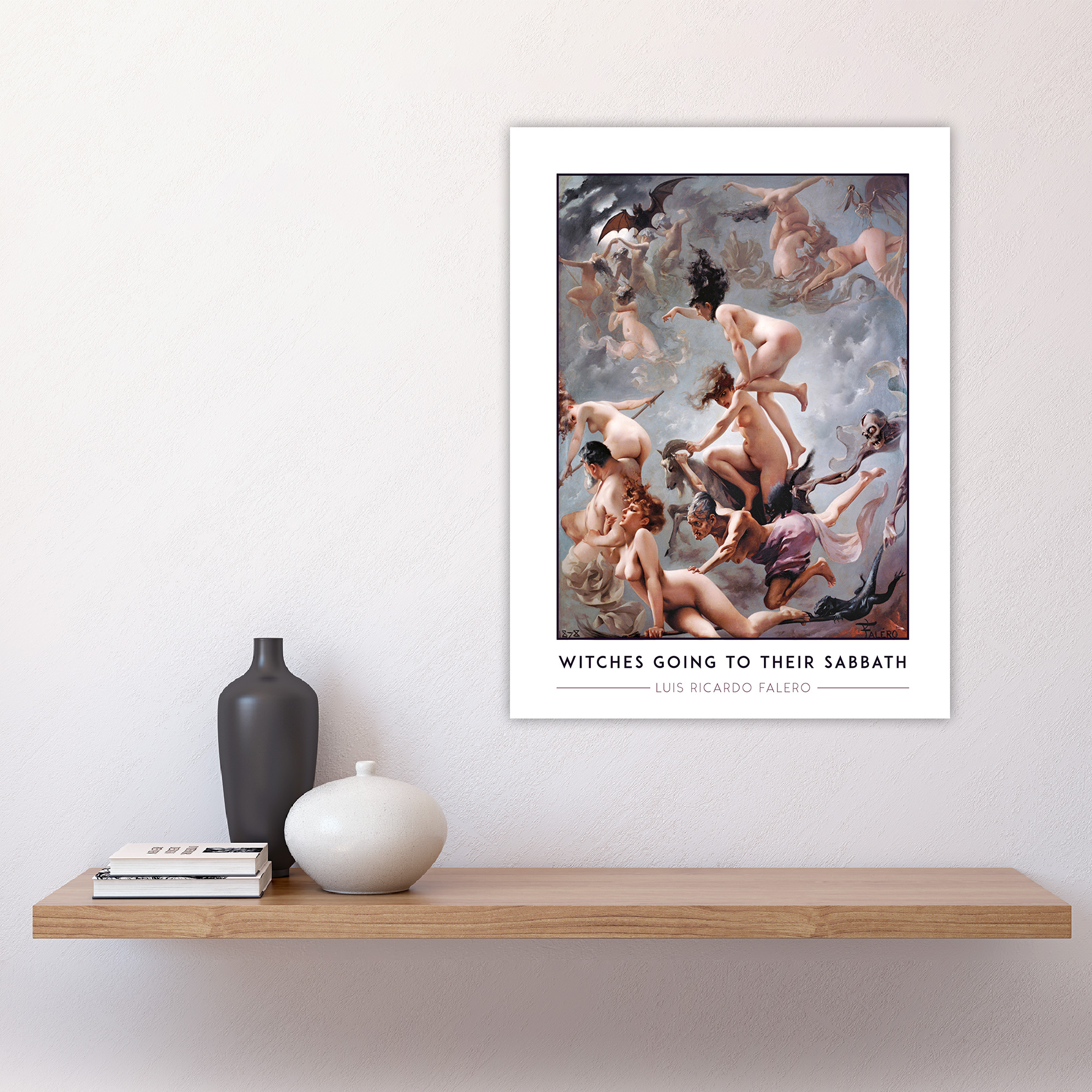 Luis Ricardo Falero Hexen gehen an ihren Sabbat Wandbild Poster Druck - Bild 5 von 26