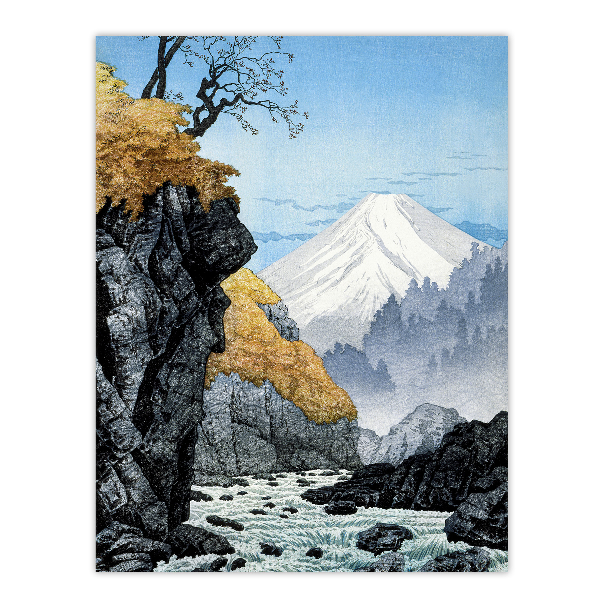 Foot Of Mount Ashitaka Vintage Japan Framed Wall Art Print Takahashi