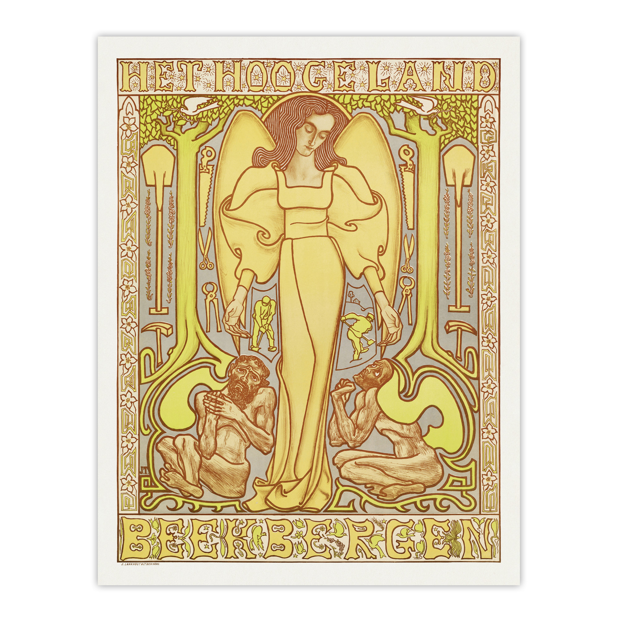 Hoogeland Beekbergen Institution Vintage Framed Wall Art Print Toorop