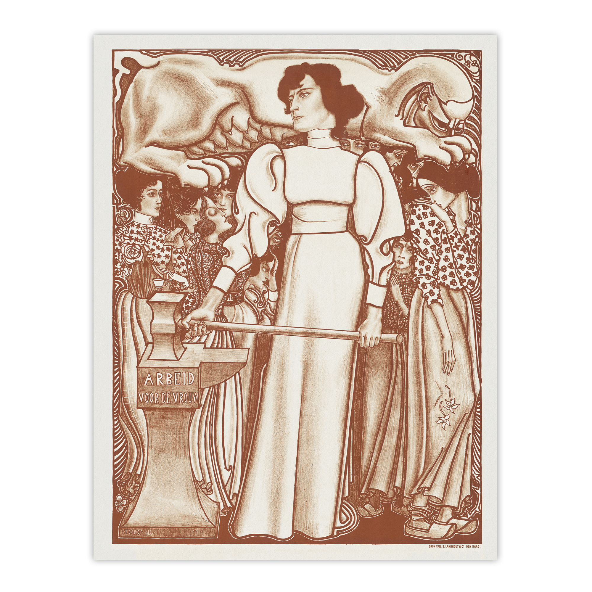 Work Women Exhibition Poster Vintage Framed Wall Art Print Jan Toorop