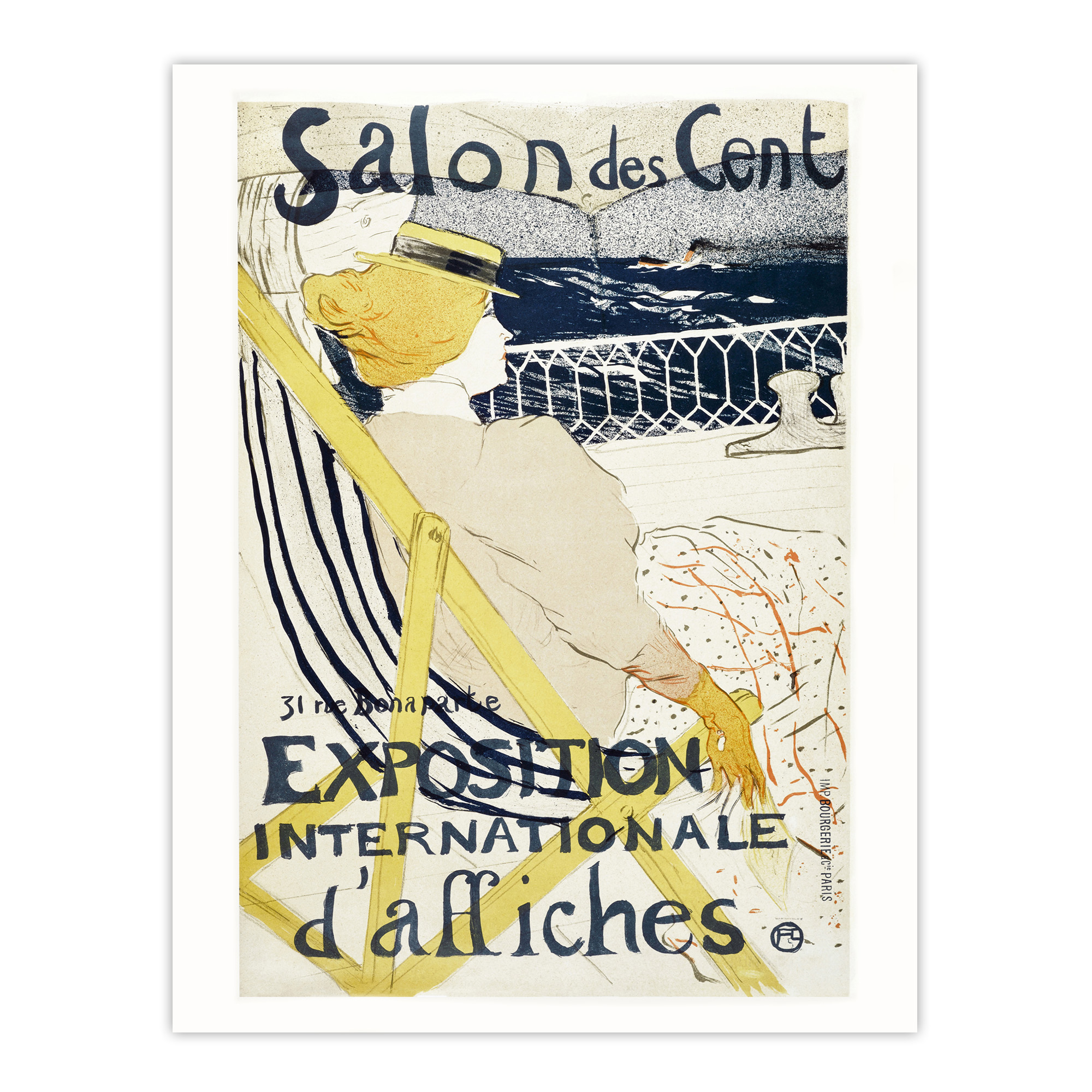 Salon des Cent Exhibition Advert Framed Wall Art Print Toulouse Lautrec