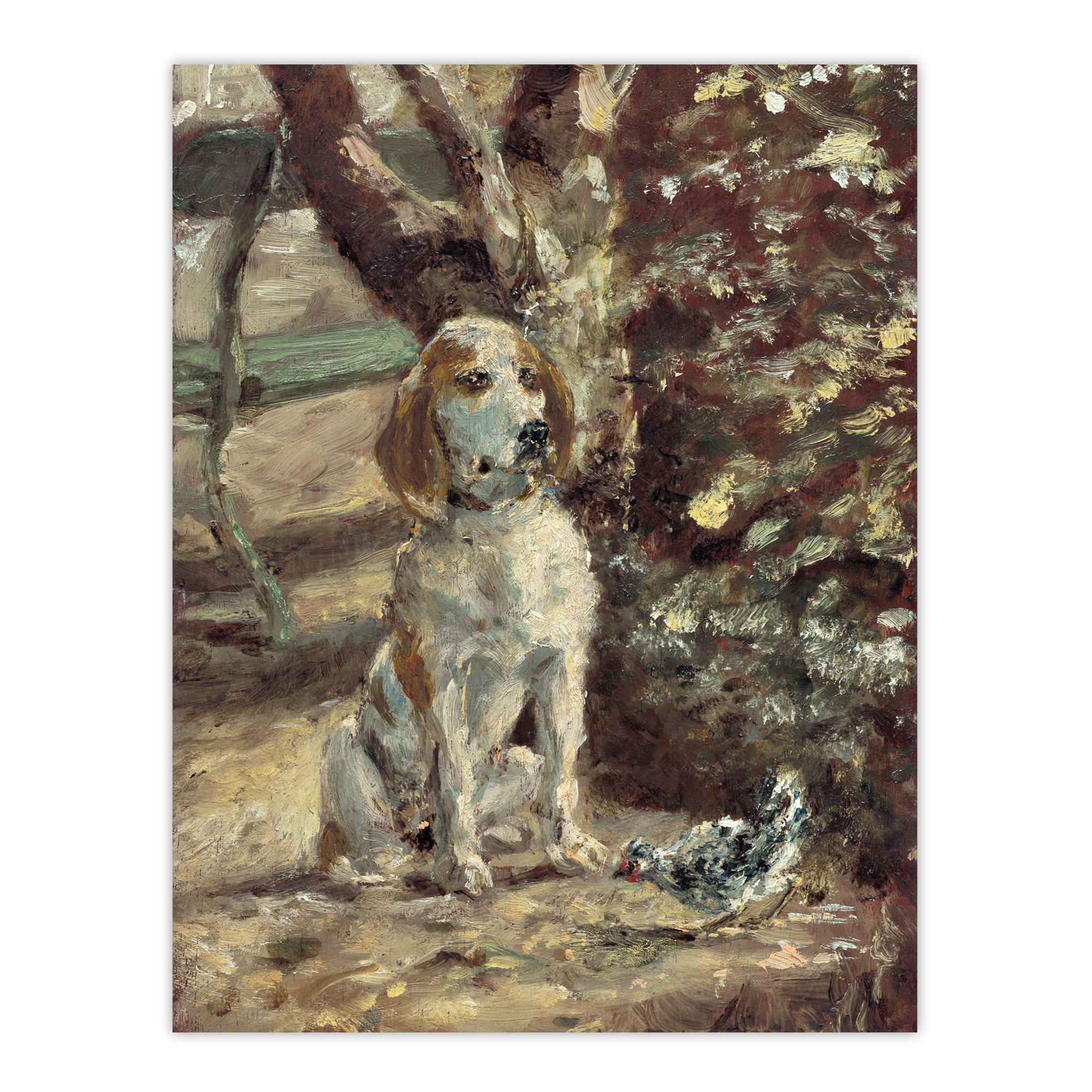 The Artists Dog Fleche Vintage Framed Wall Art Print Toulouse Lautrec