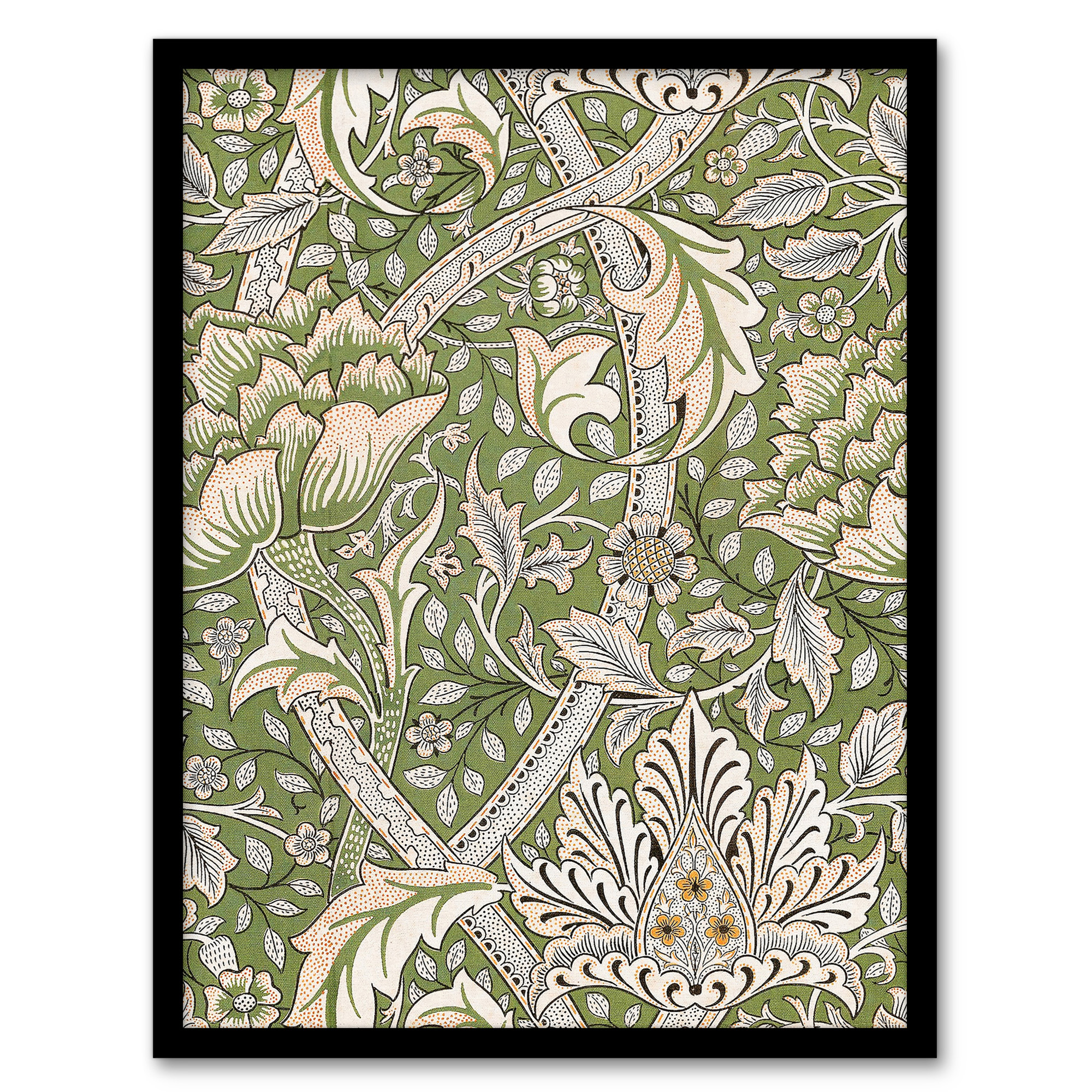 William Morris Framed Wall Art Print Windrush Floral Filigree Pattern Home Décor