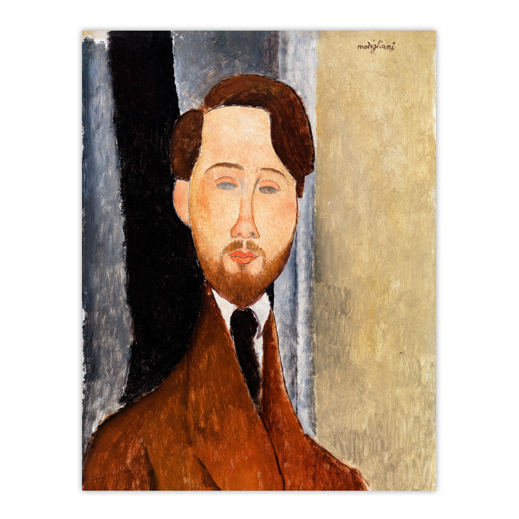Leopold Zborowski Portrait Modigliani Vintage Wall Art Print Poster