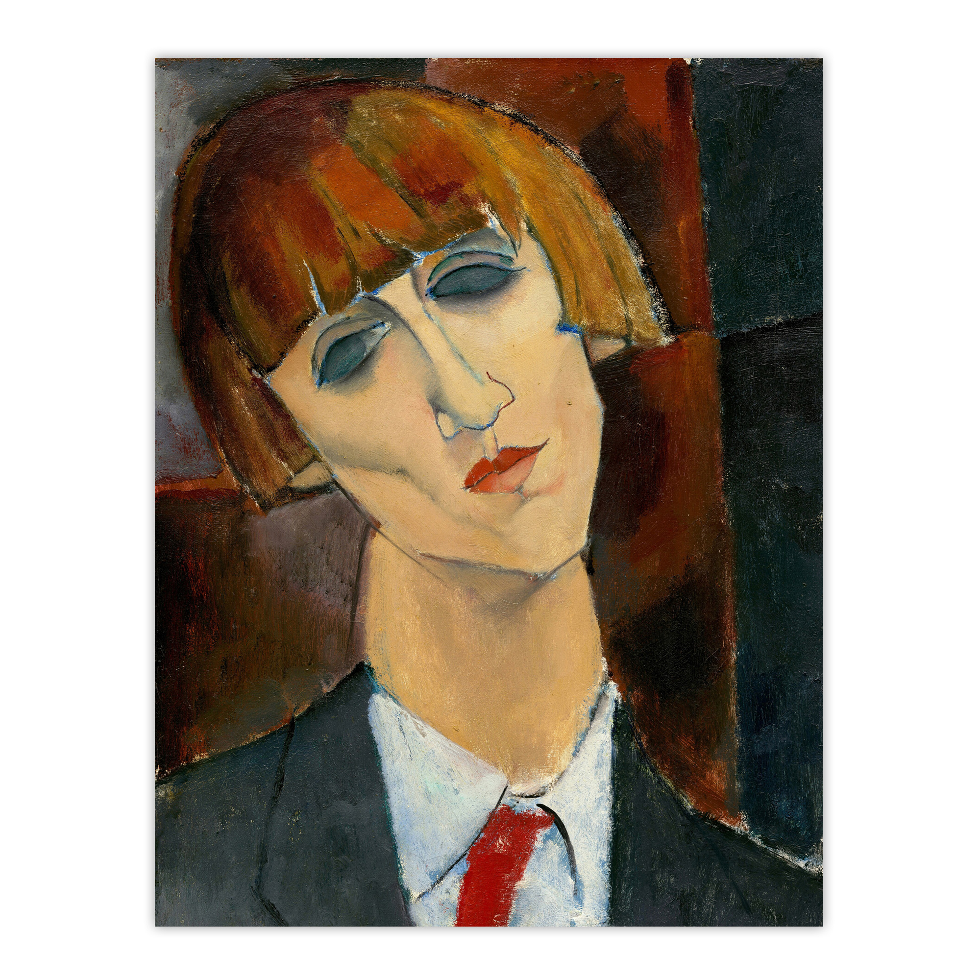 Madame Kisling Portrait Modigliani Vintage Wall Art Print Poster