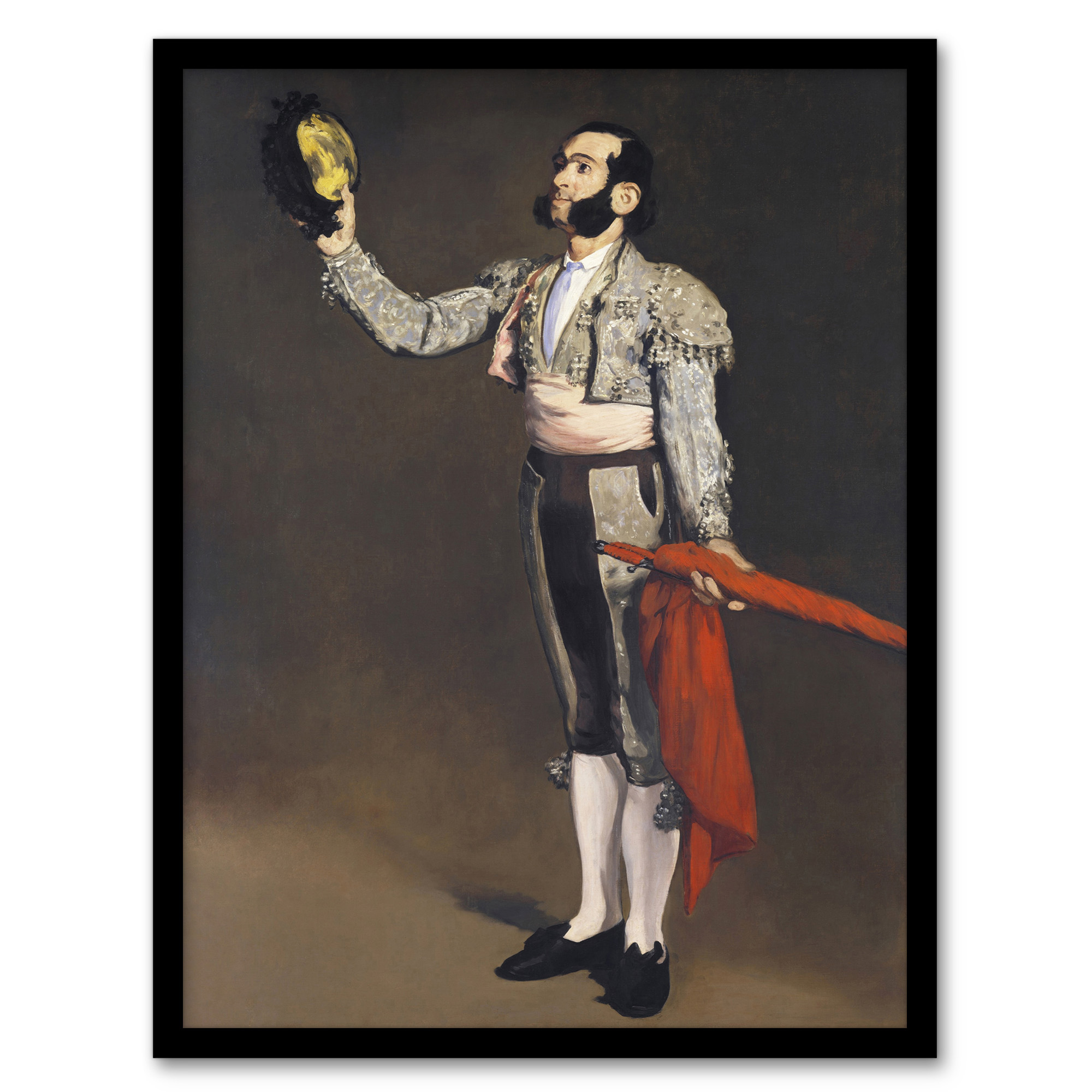 Edouard Manet Framed Wall Art A Matador Saluting Portrait Painting Home Décor