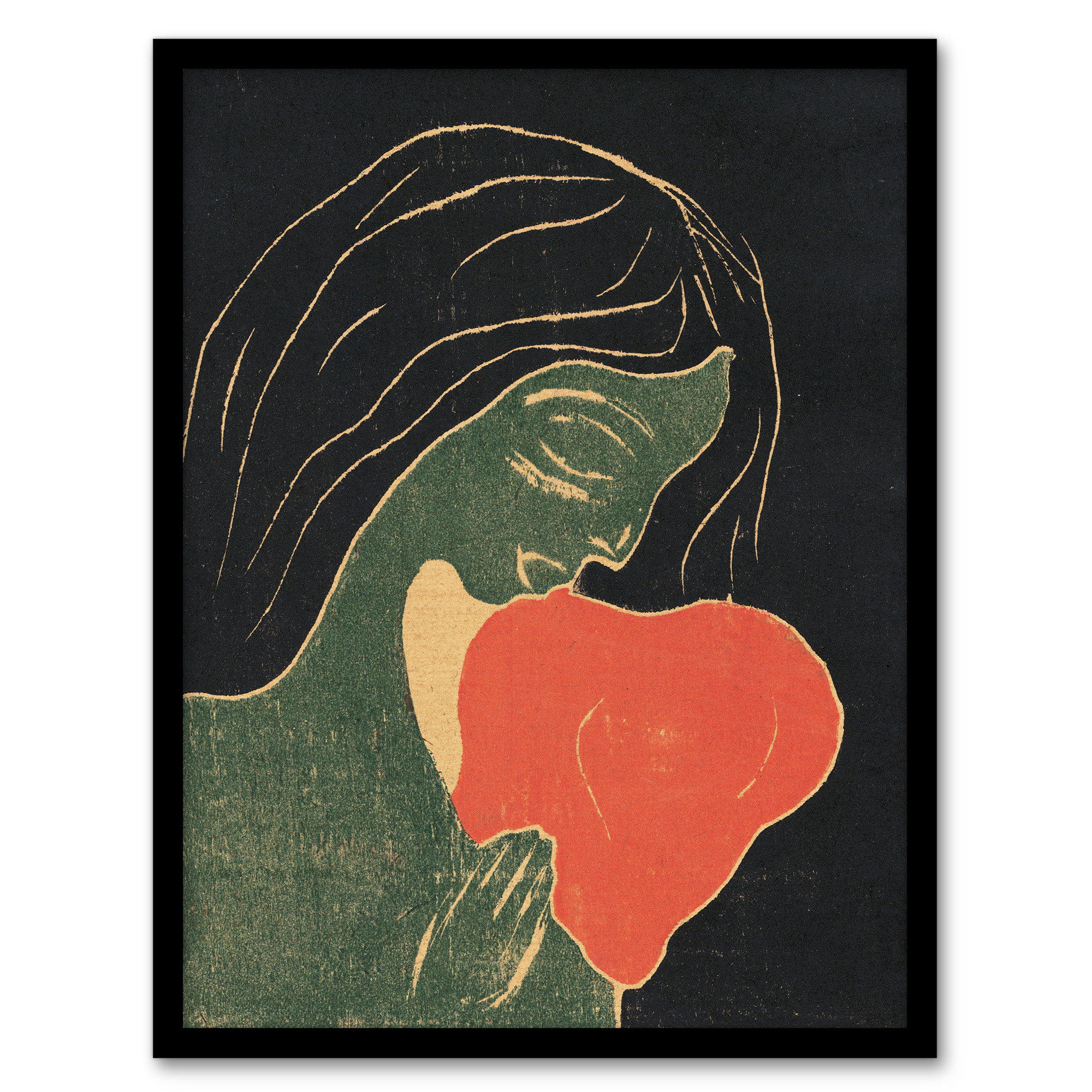 The Heart Hjertet Painting Munch Vintage Wall Art Print Poster