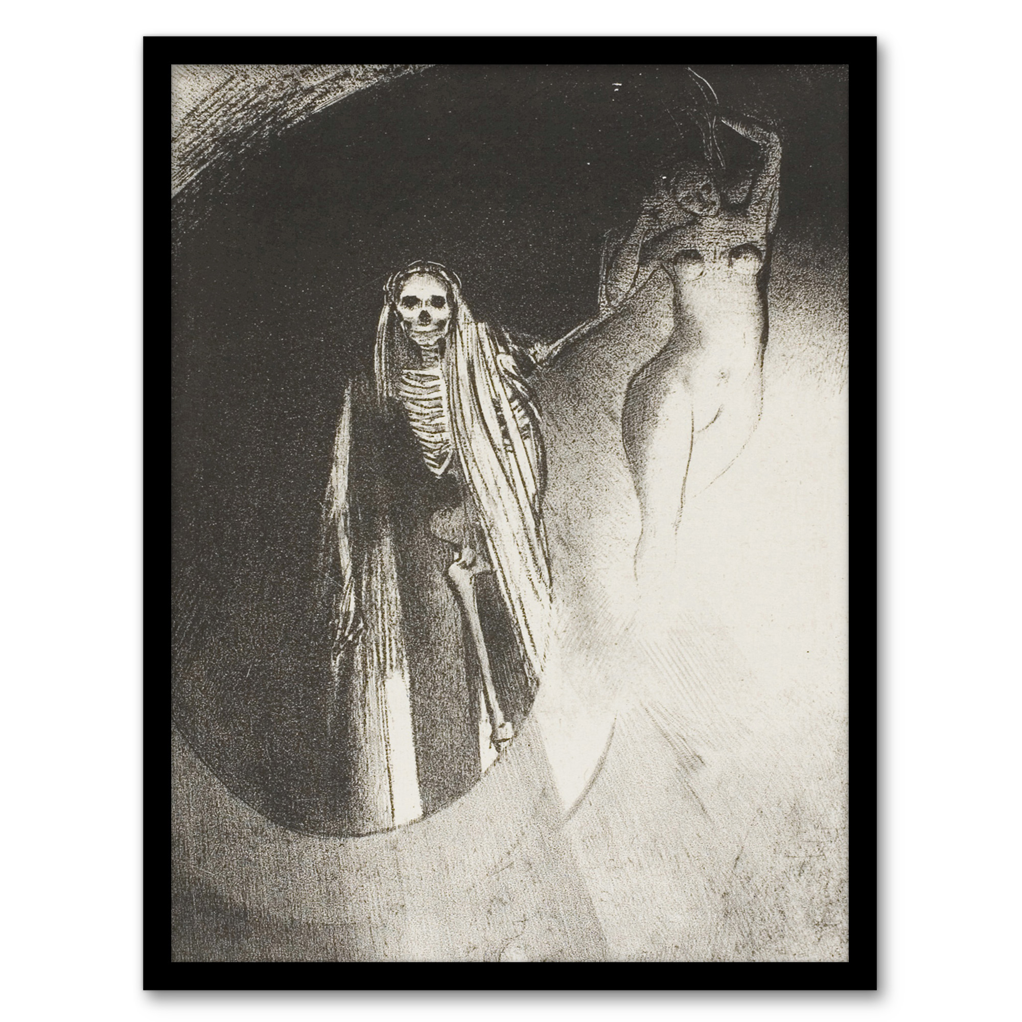 Odilon Redon Framed Wall Art Print Death Let Us Embrace Each Other Home Décor - Bild 2 von 9