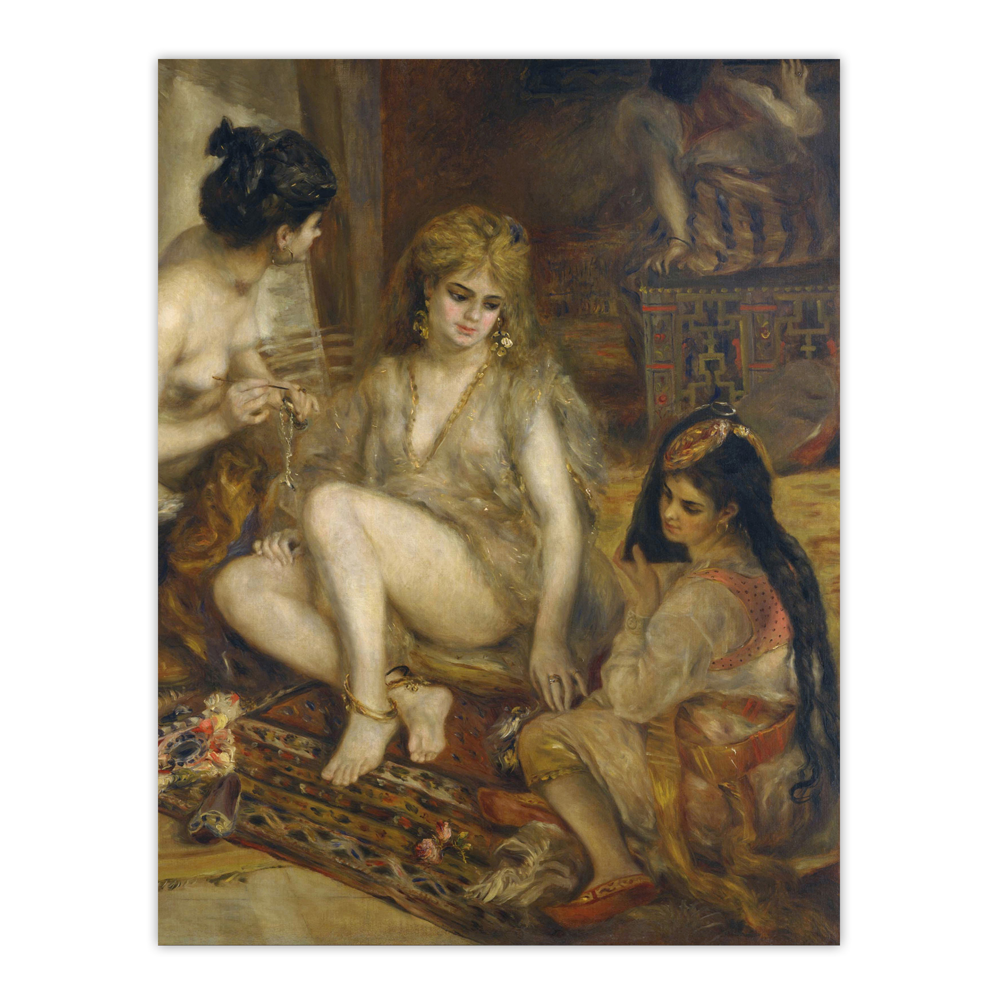 Interior of a Harem in Montmartre Renoir Vintage Wall Art Print Poster