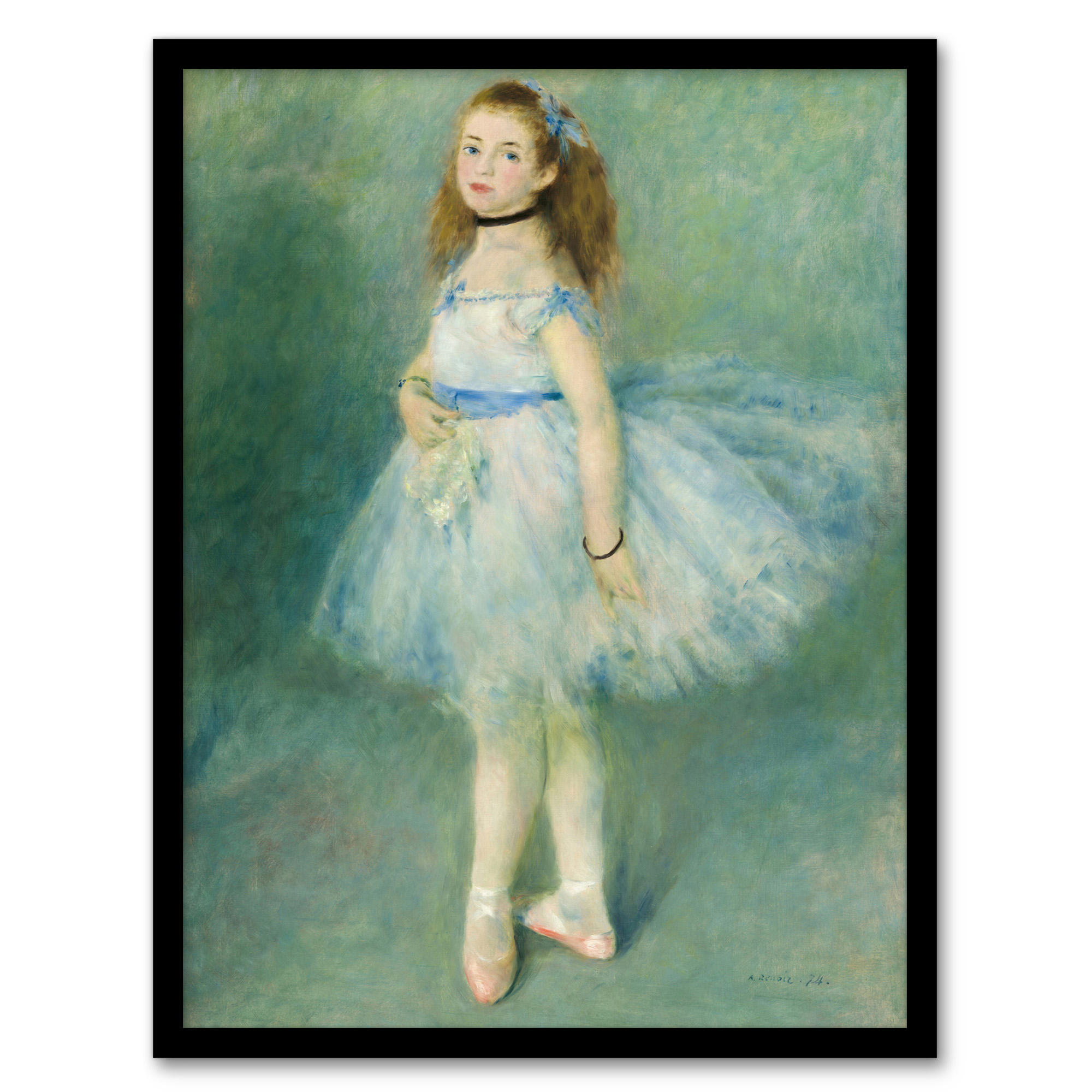 Pierre Auguste Renoir Framed Wall Art The Dancer Portrait Painting Home Décor