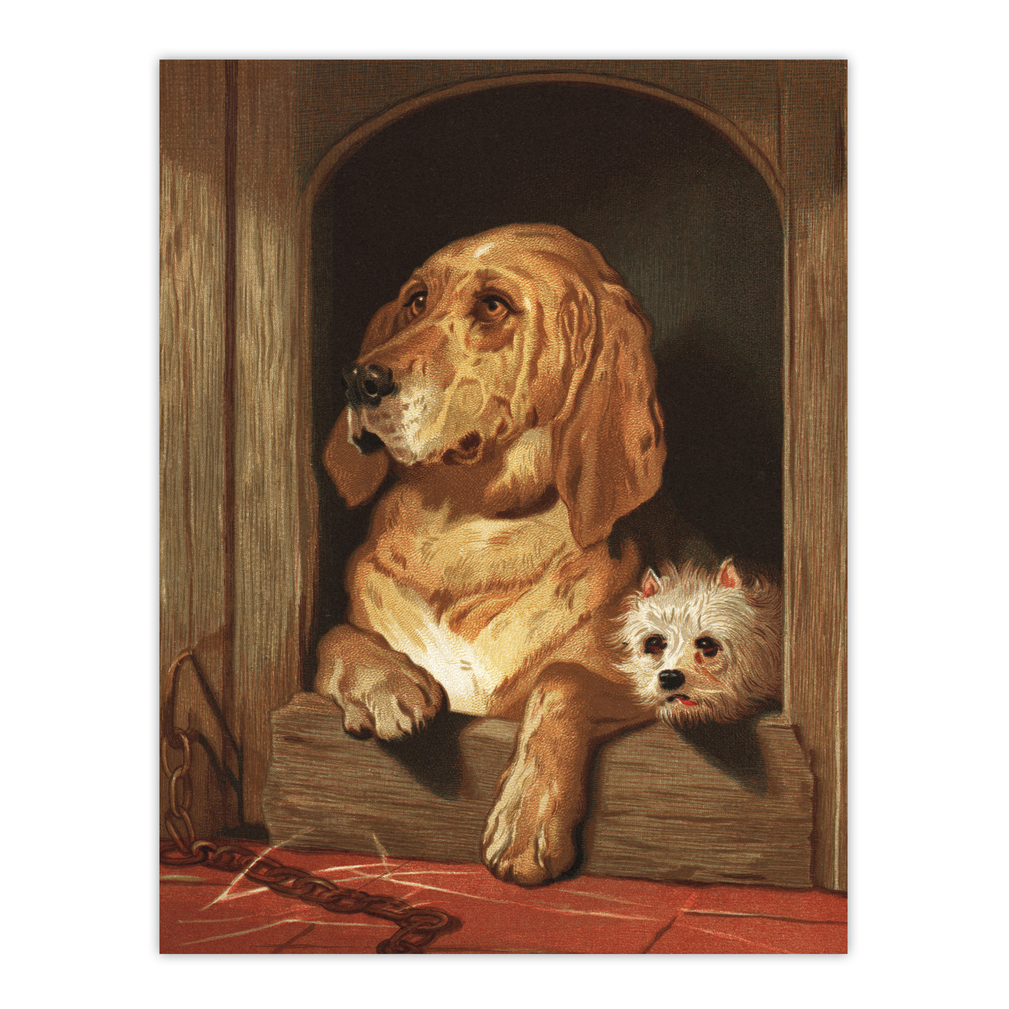 Dignity and Impudence Dog Portrait Landseer Wall Art Print Poster