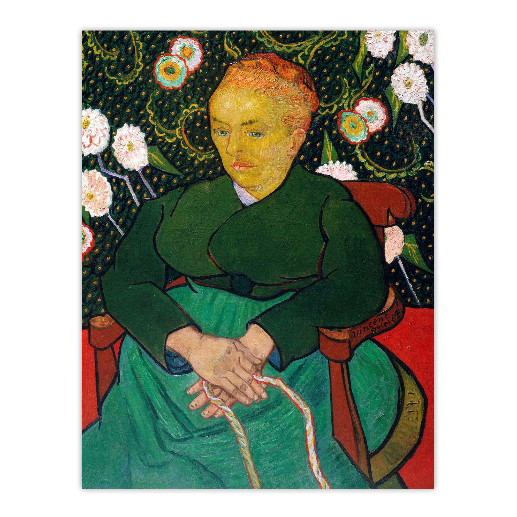 Augustine Roulin Rocking a Cradle Van Gogh Wall Art Print Poster