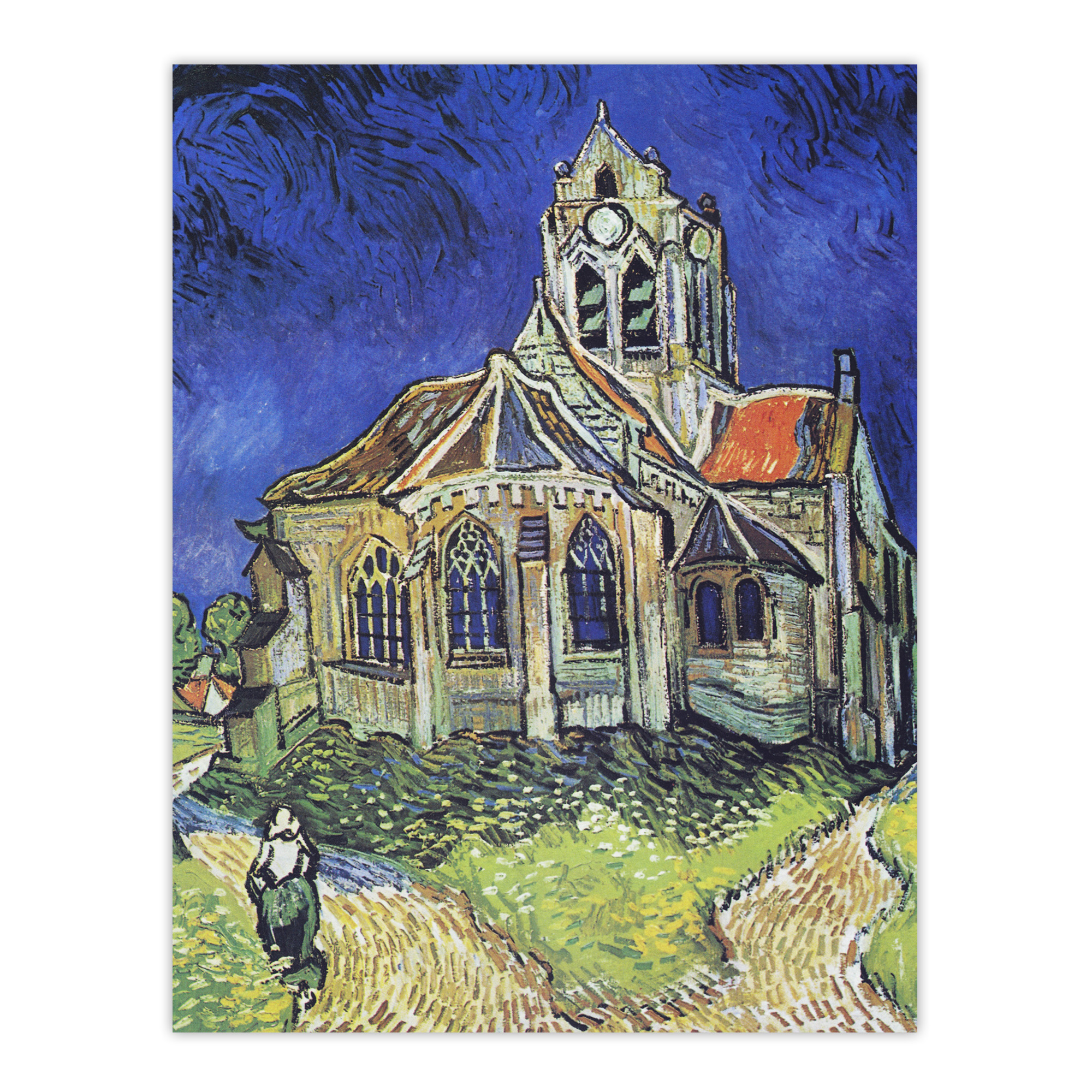 The Church at Auvers Oil Painting Van Gogh Wall Art Print Poster